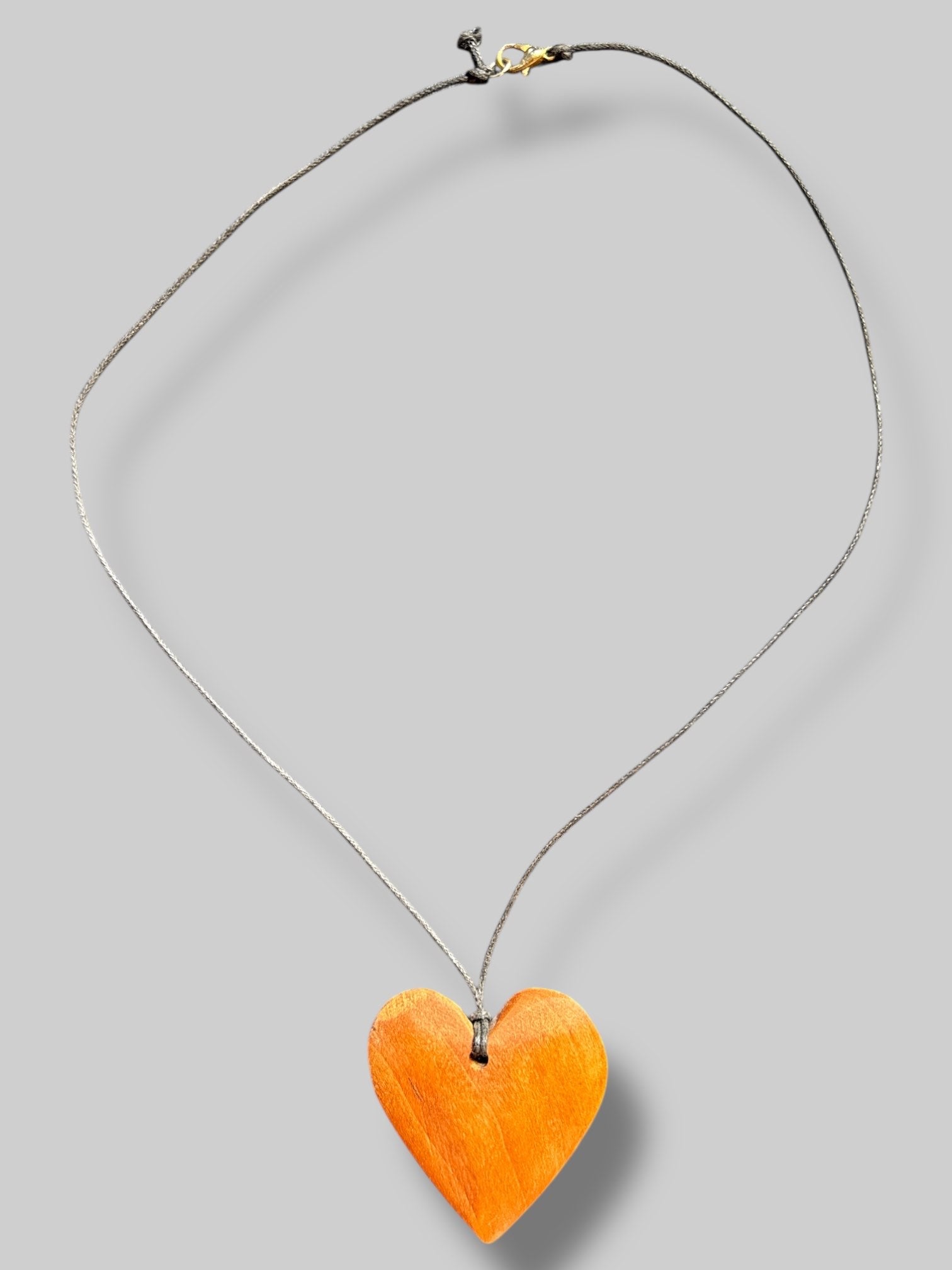 Wooden heart necklace
