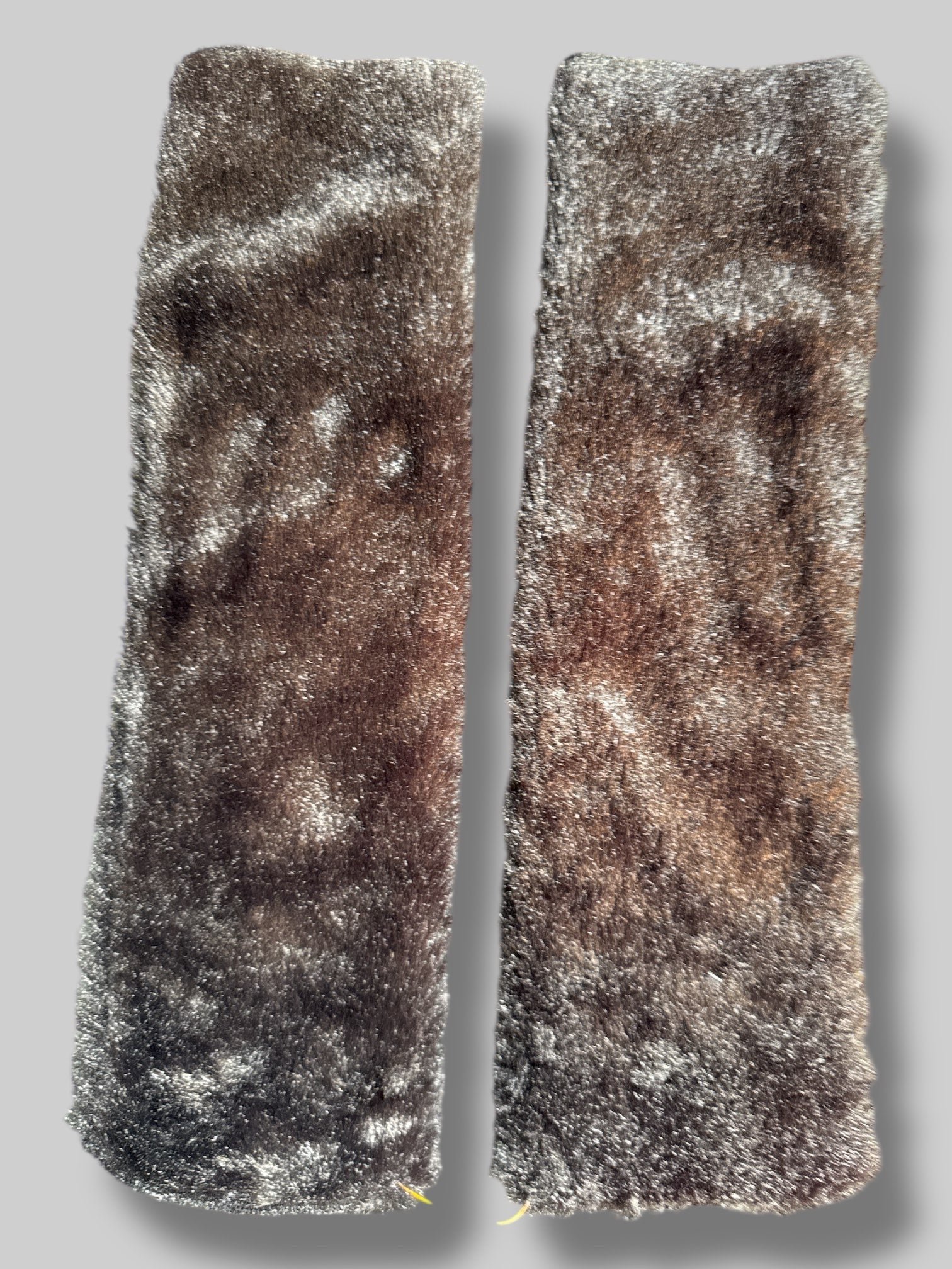 Long black fuzzy cat arm warmers