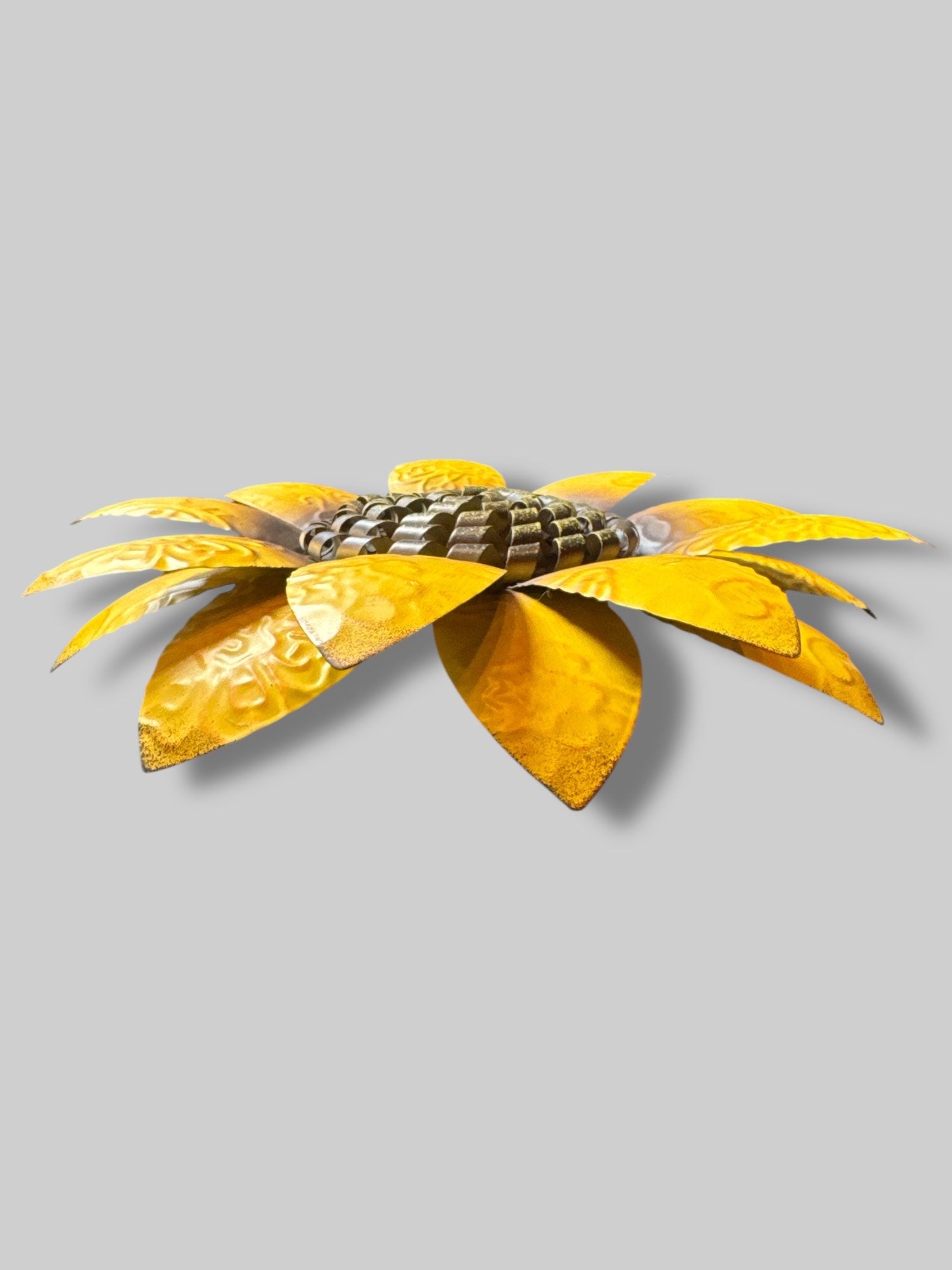 Metal yellow flower