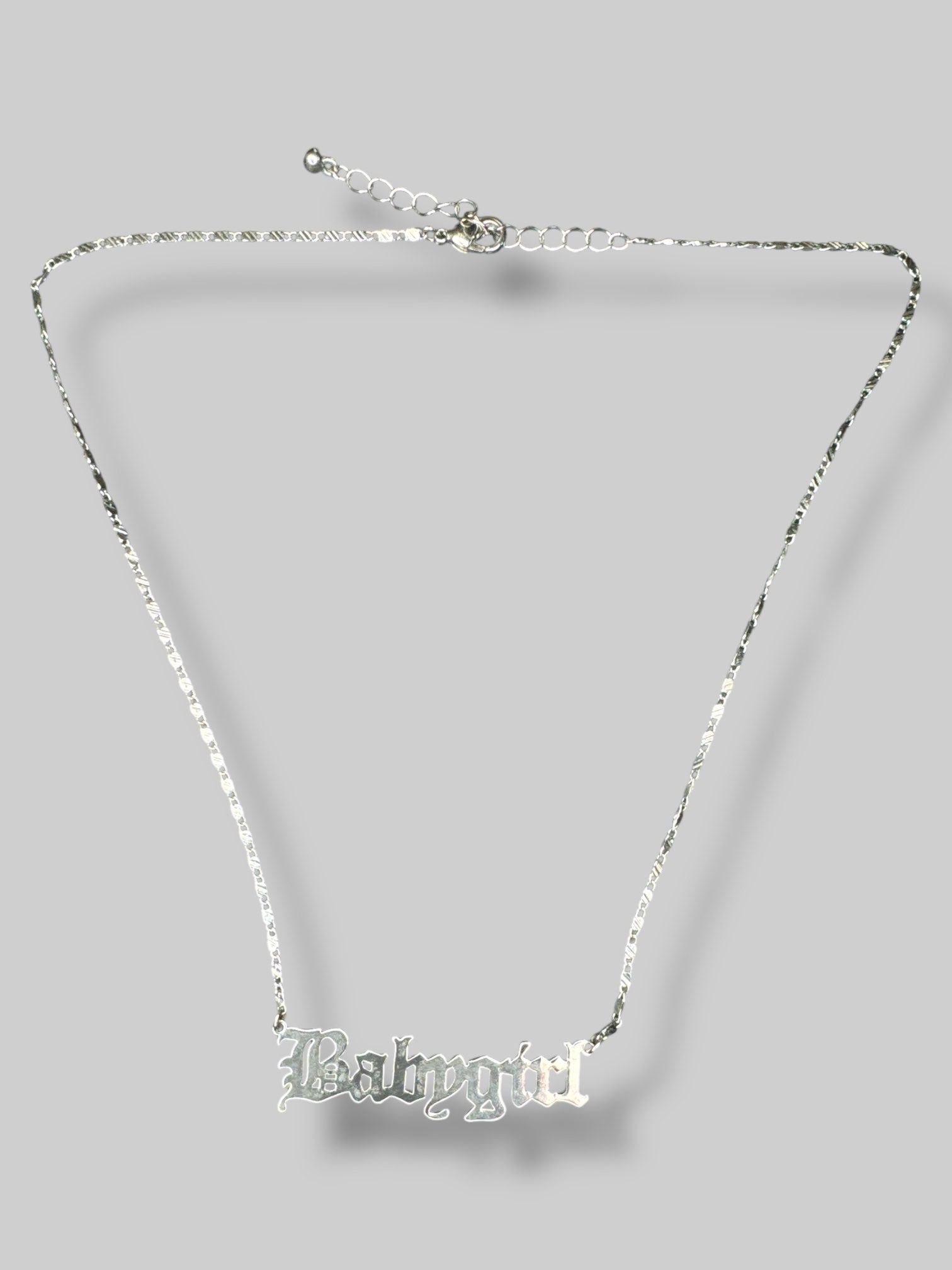Silver tone Baby Girl necklace