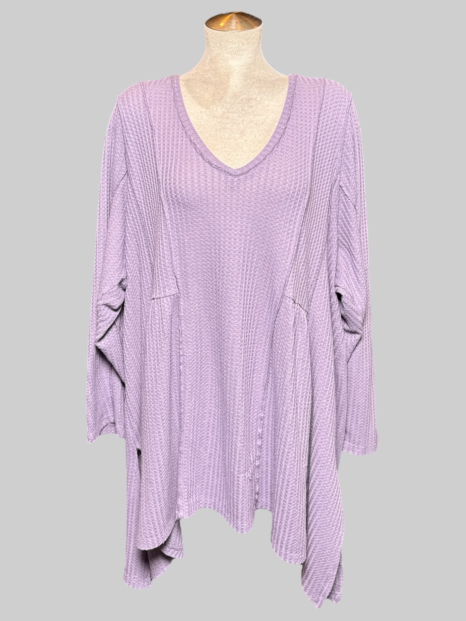 5X torrid purple waffle knit flowy top