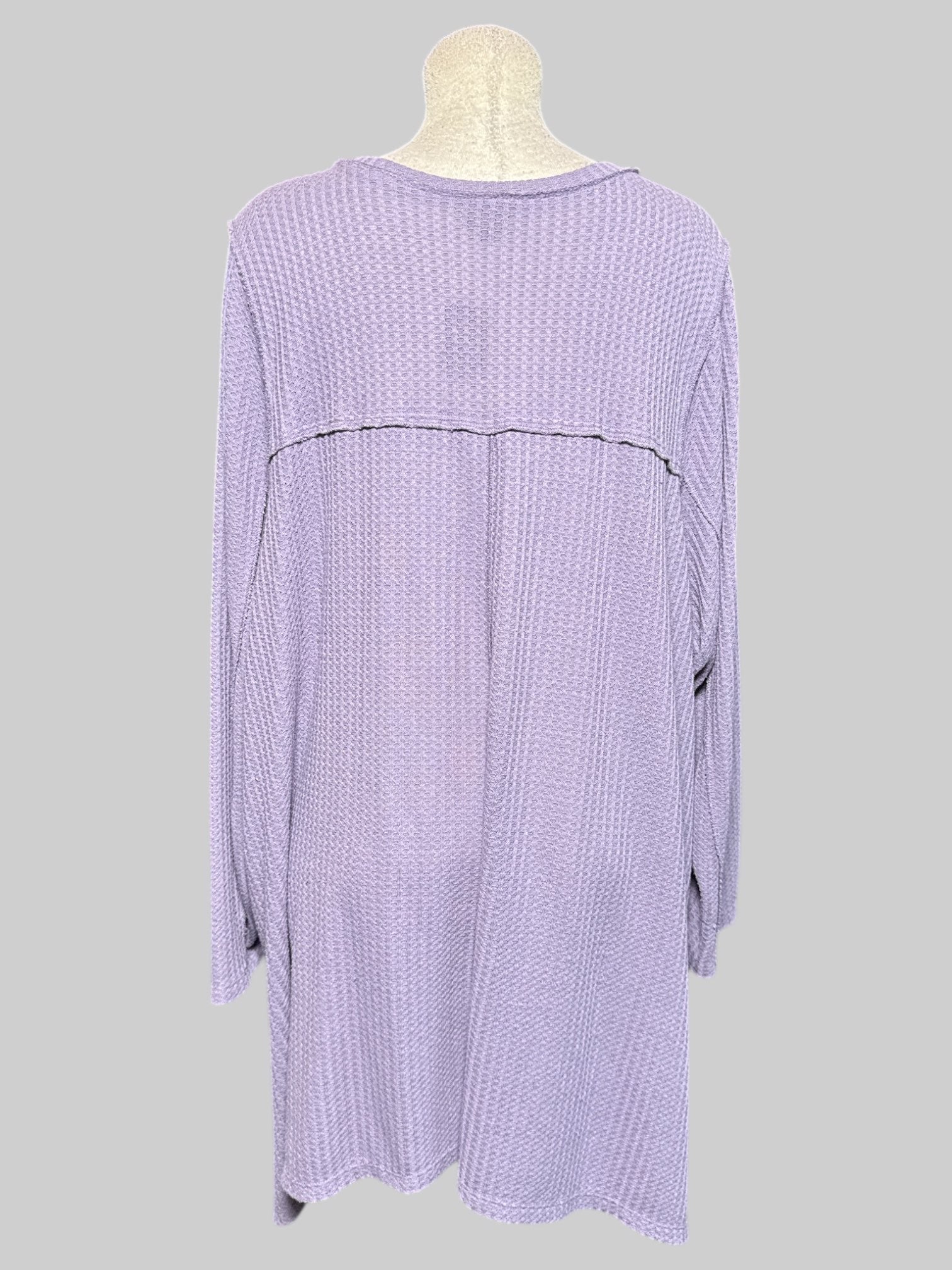 5X torrid purple waffle knit flowy top