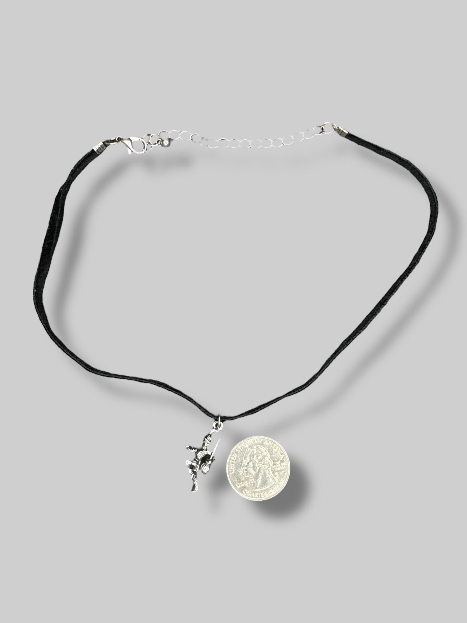 Black velvet choker with a my chemical romance pendant