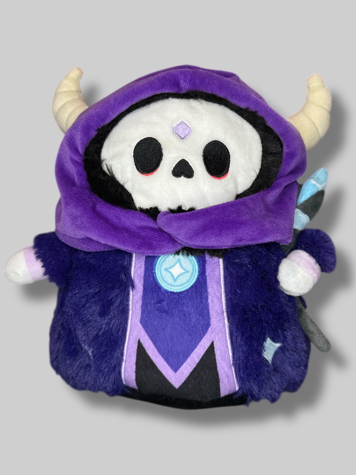 0” by 7” purple grim reaper squishable