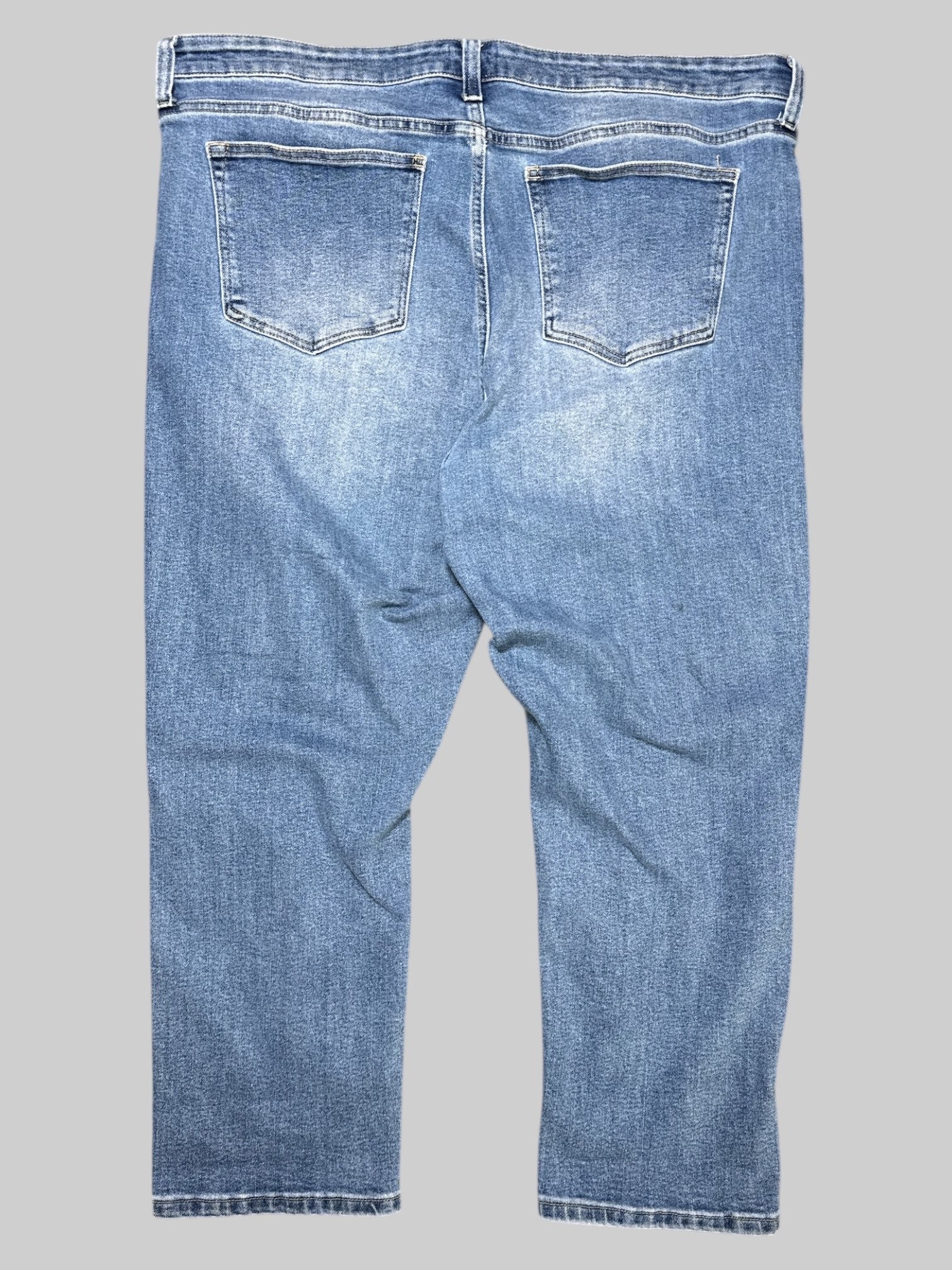 3X light blue slightly distressed jeans