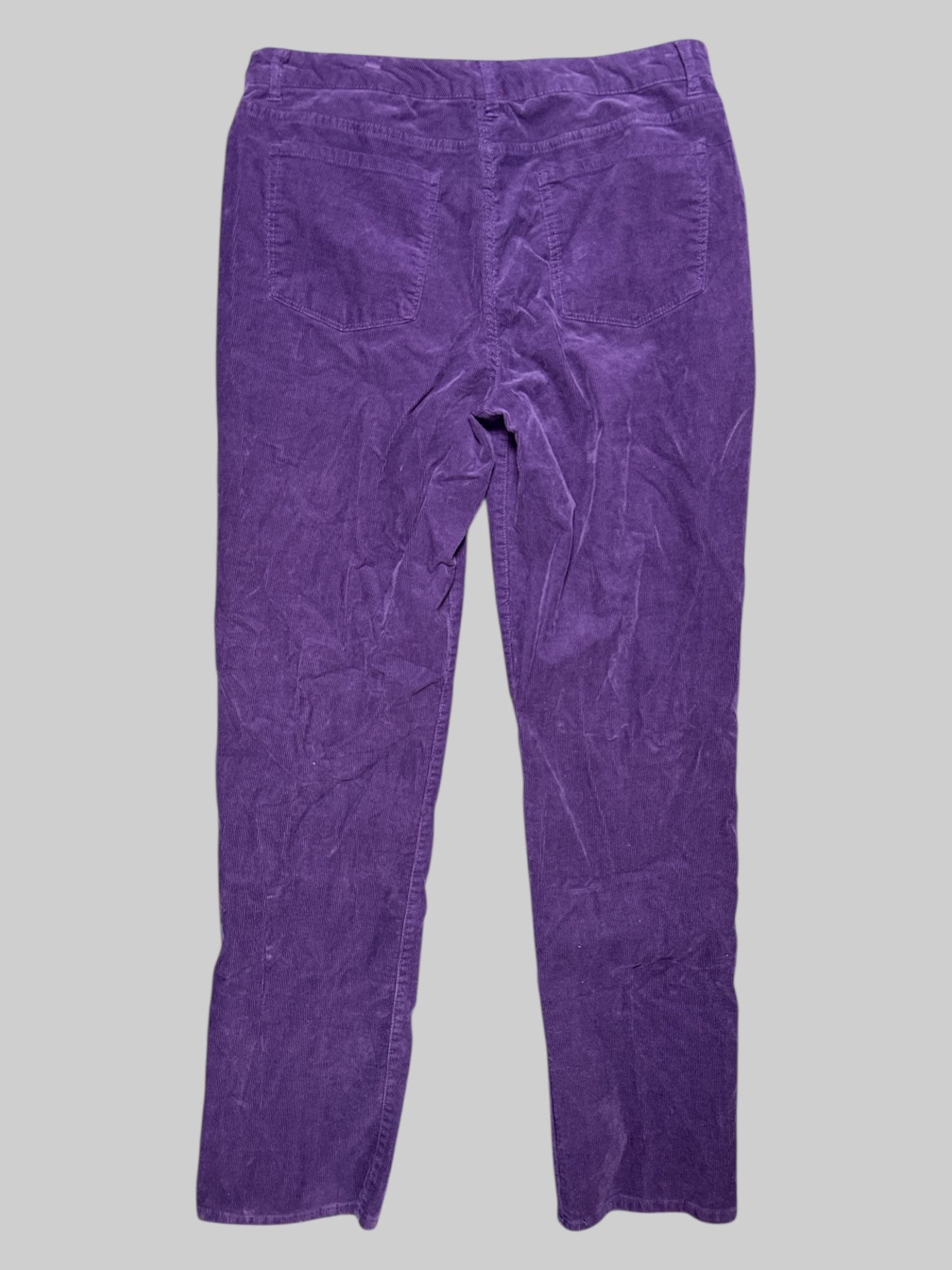 L purple corduroy pants