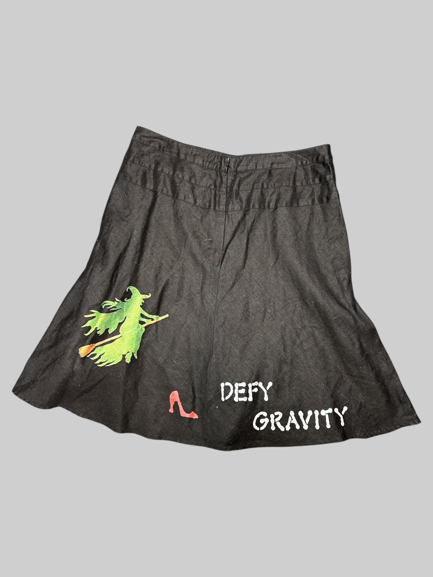 L black hand painted Wicked skirt