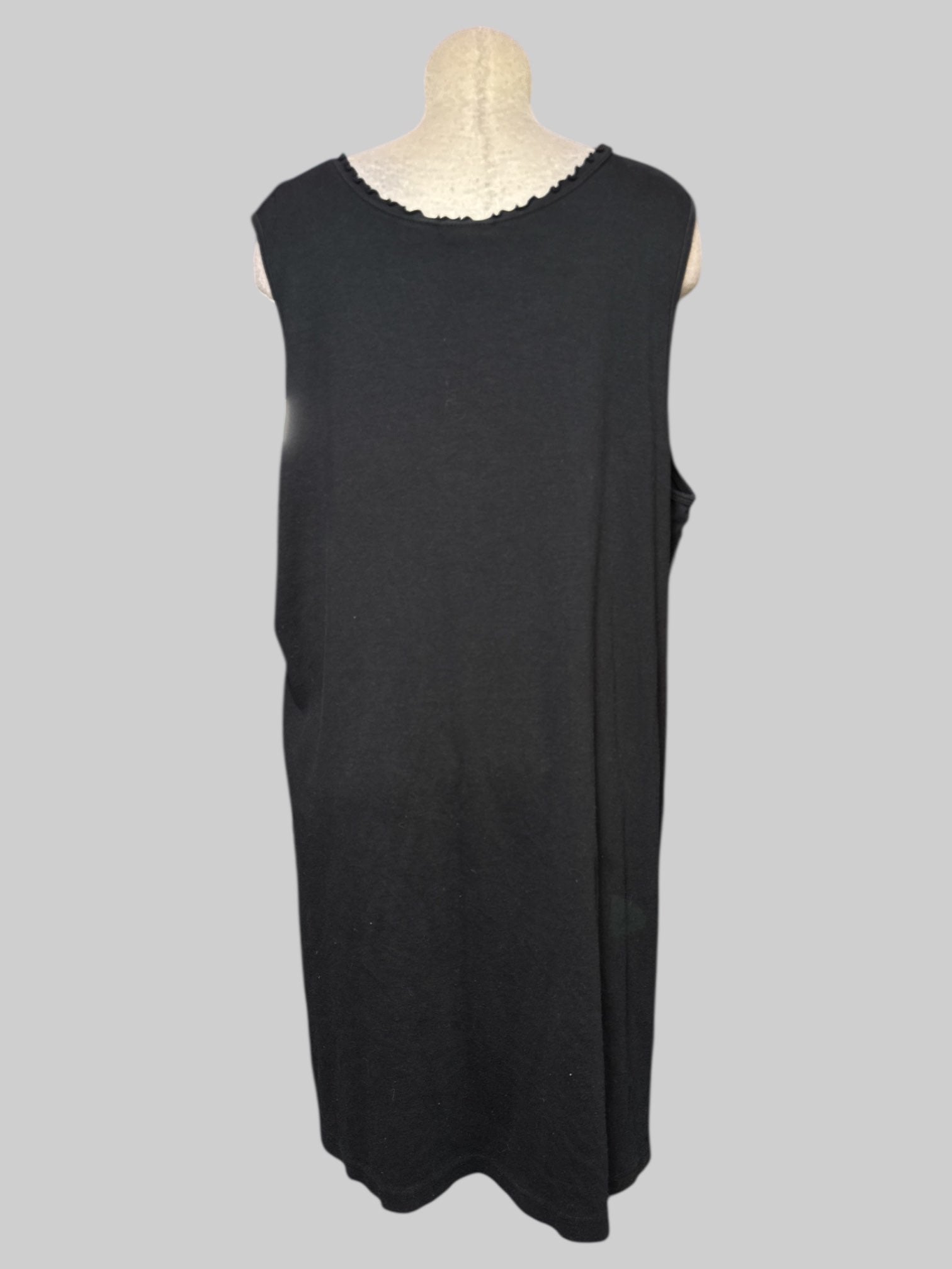 5X vintage black sleeveless top