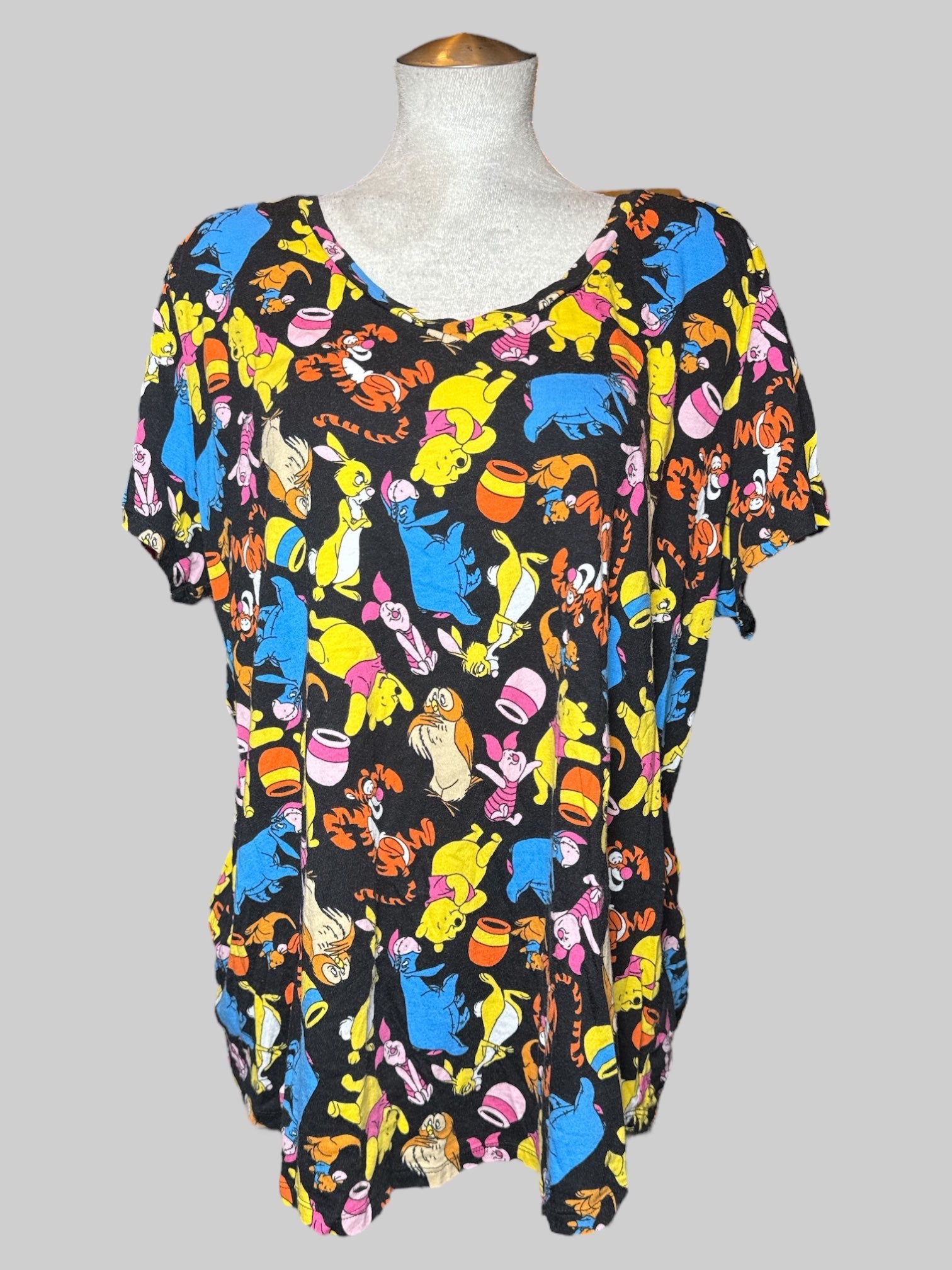 3X Disney Winnie the Pooh tunic style t shirt