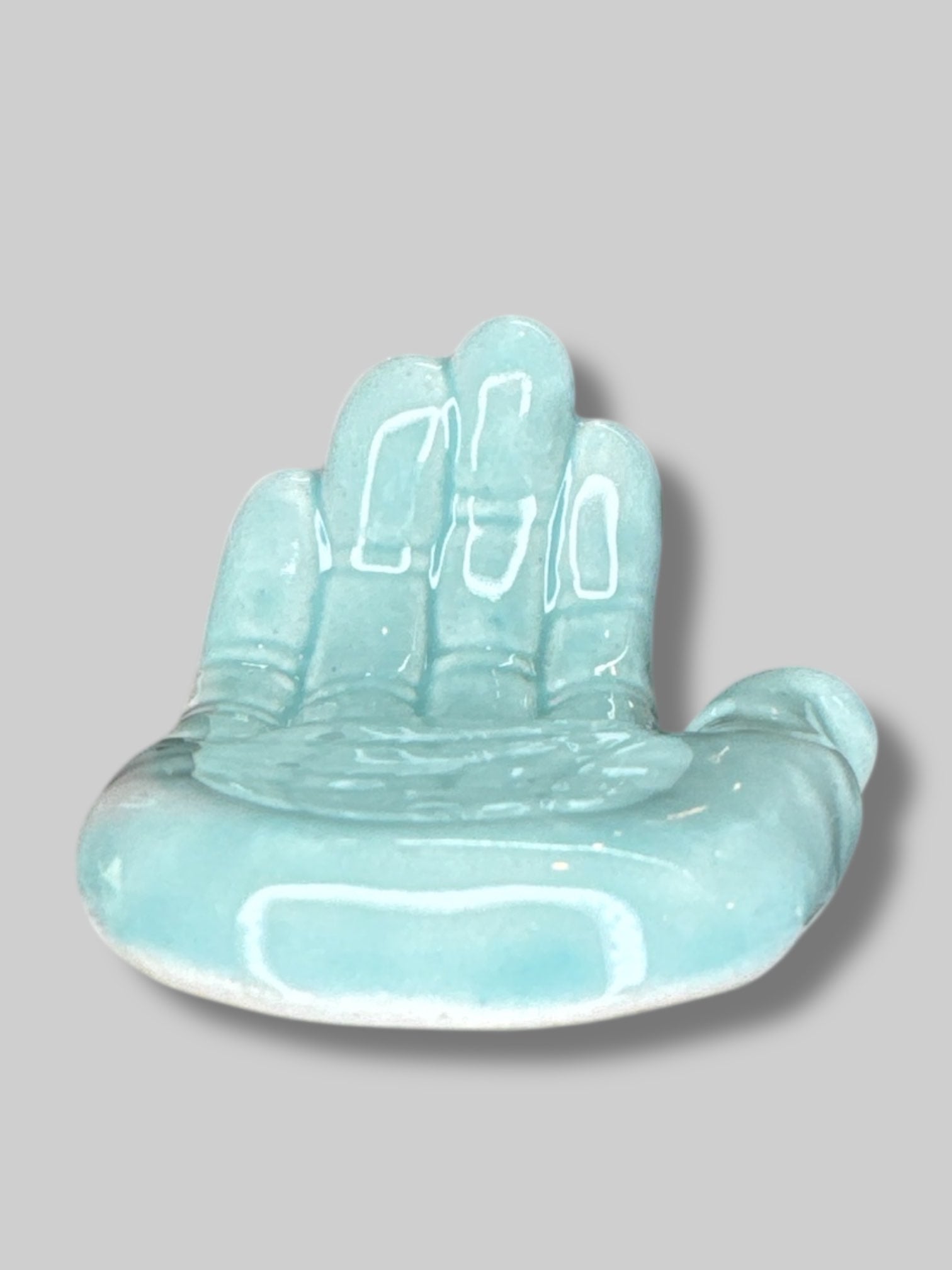 2” ceramic hand incense holder