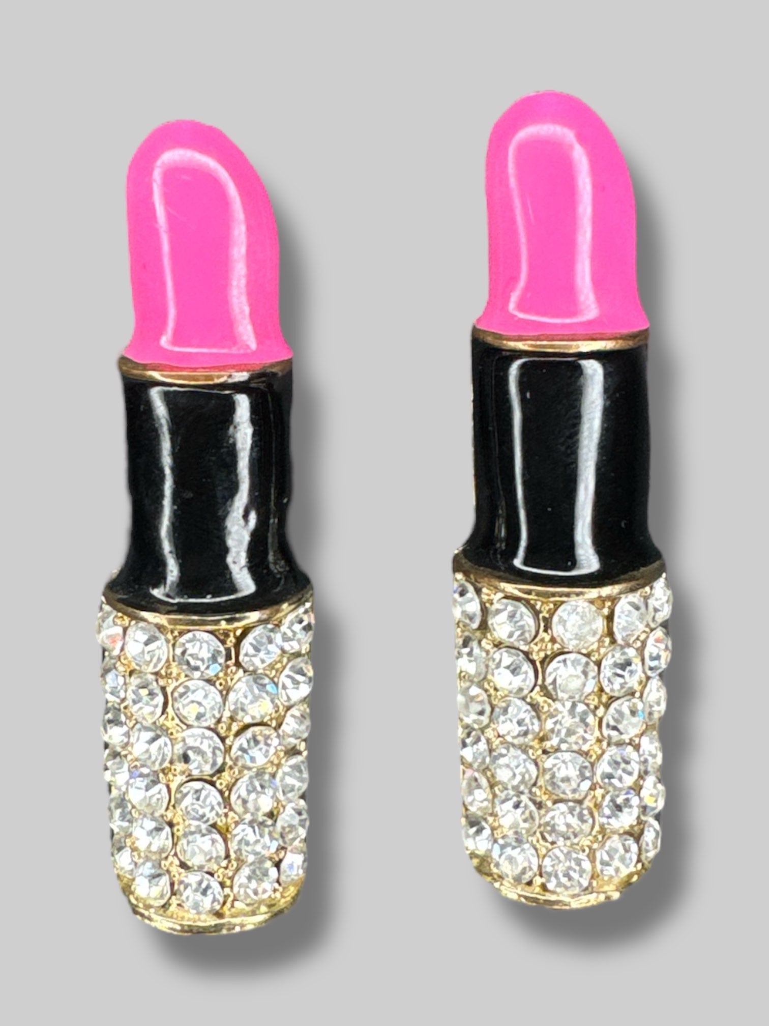 2” long lipstick earrings