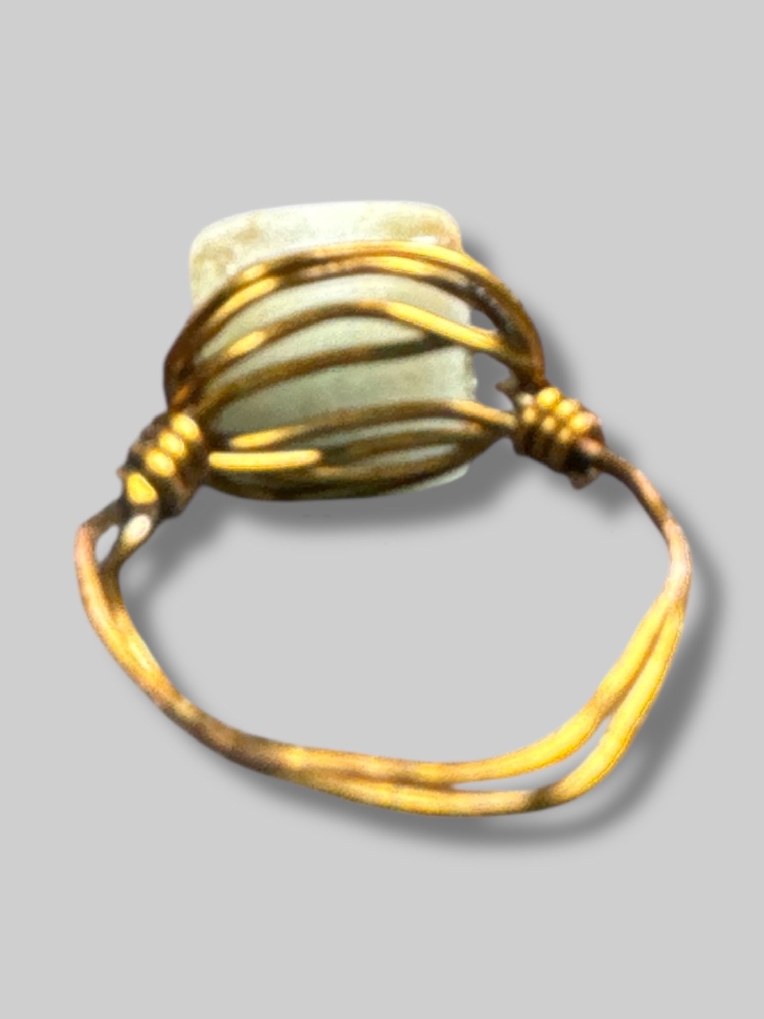 Size 8.5 wire wrapped stone ring