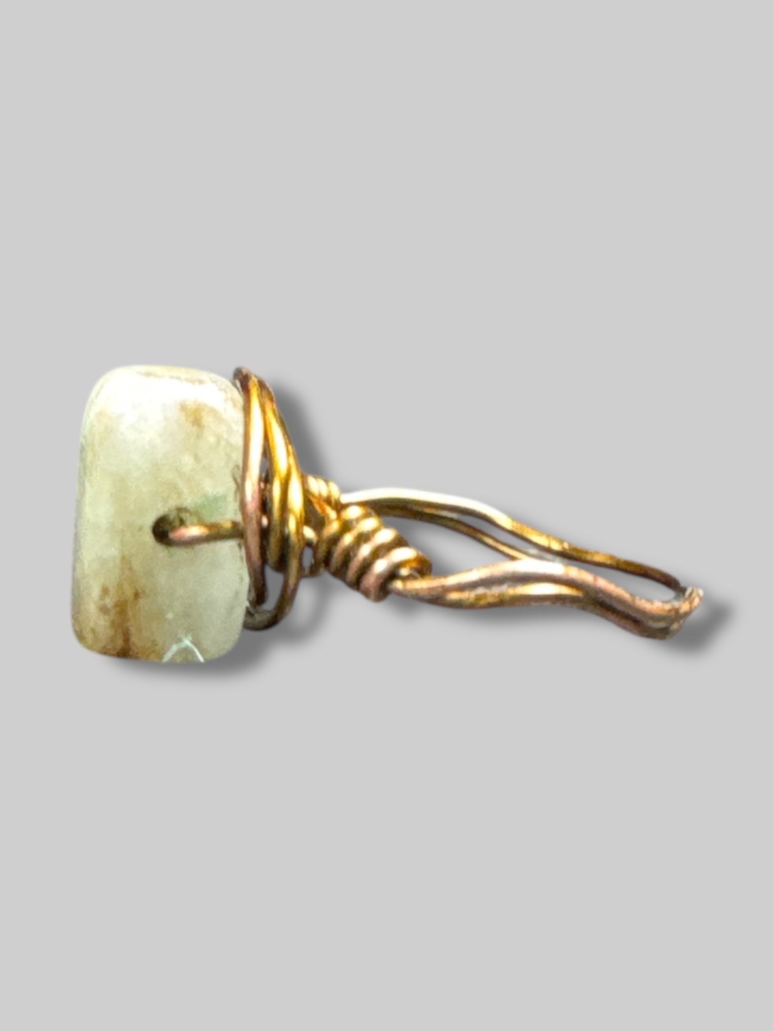 Size 8.5 wire wrapped stone ring