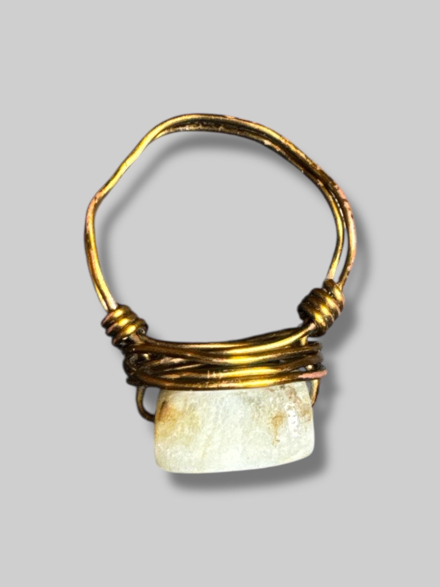 Size 8.5 wire wrapped stone ring