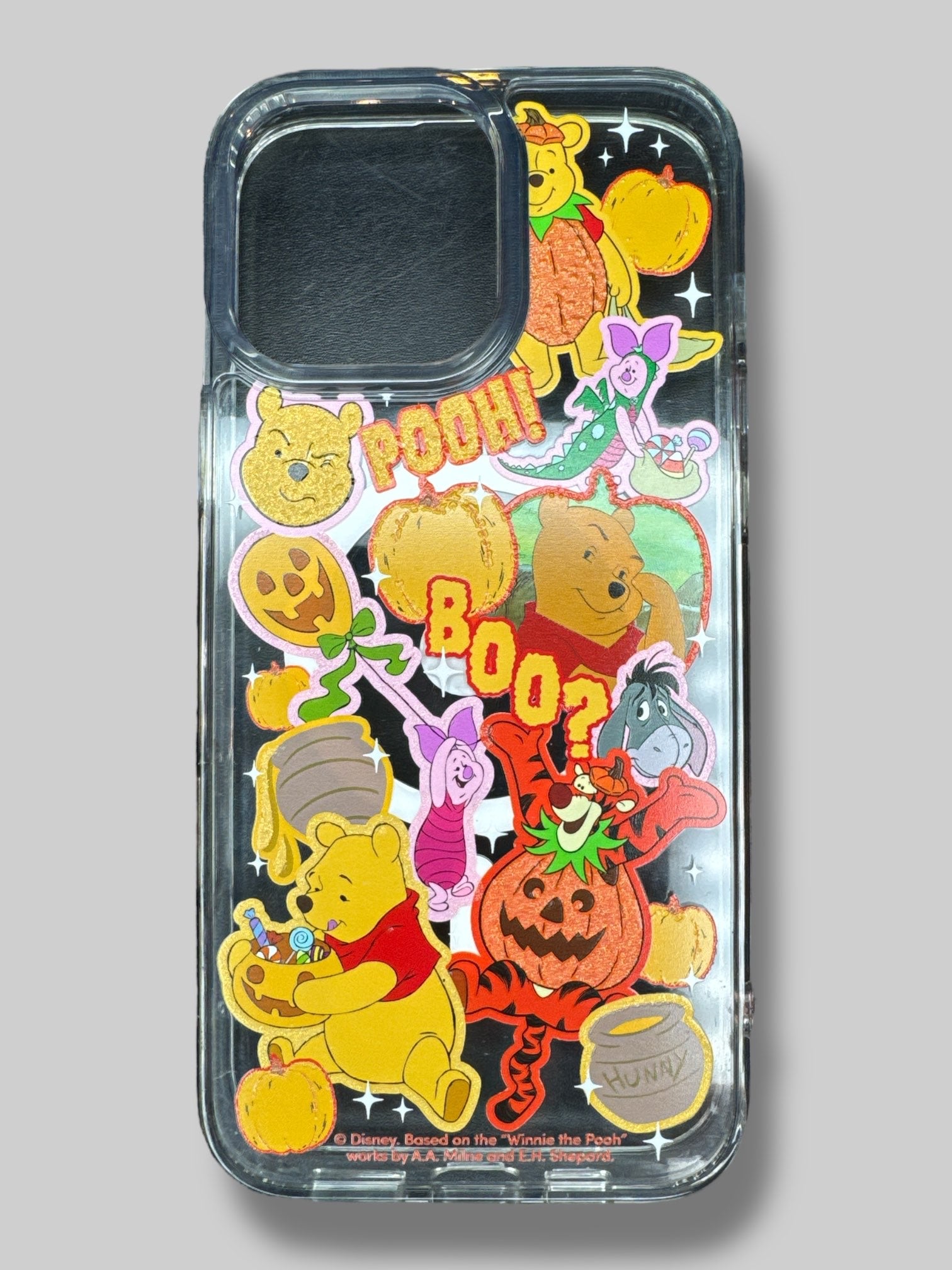 6” by 2.5” Winnie the Pooh phone case with charm