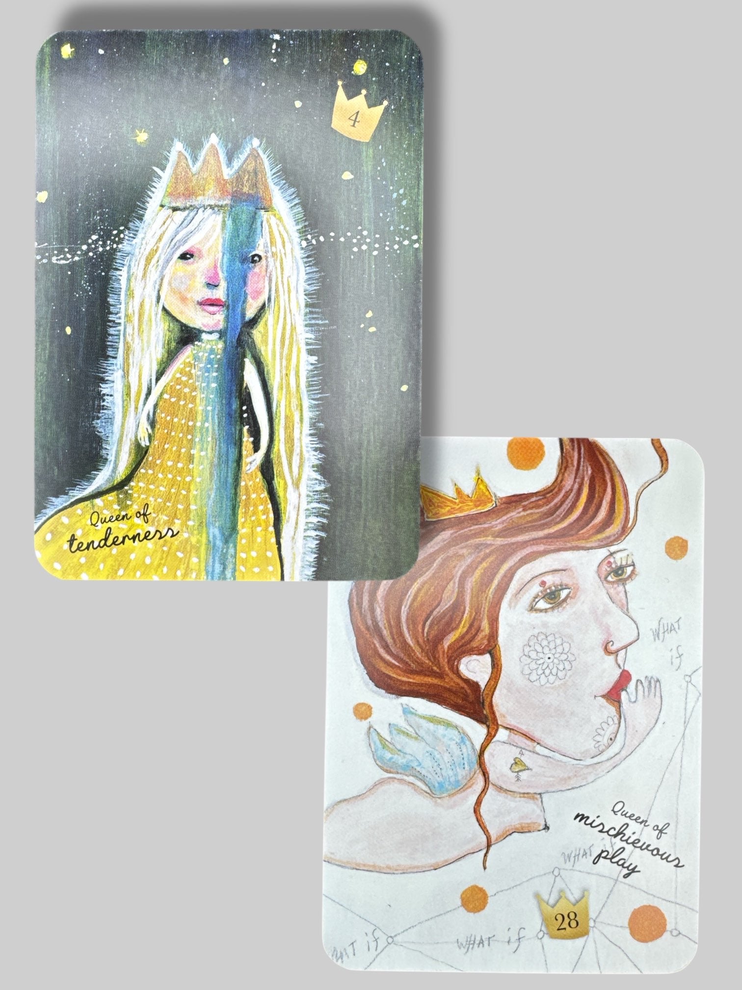 5” by 3” Pre loved I Am Queen oracle deck
