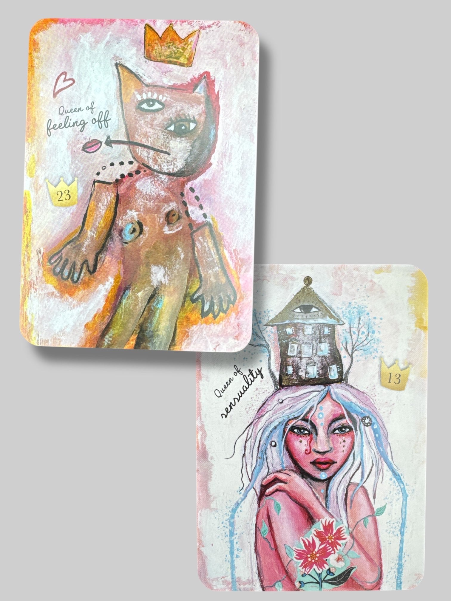 5” by 3” Pre loved I Am Queen oracle deck