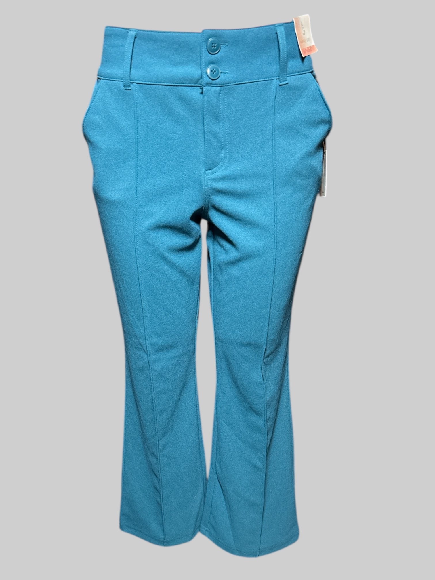 M HAPPILY GREY NWT blue slacks with zipper and two buttons