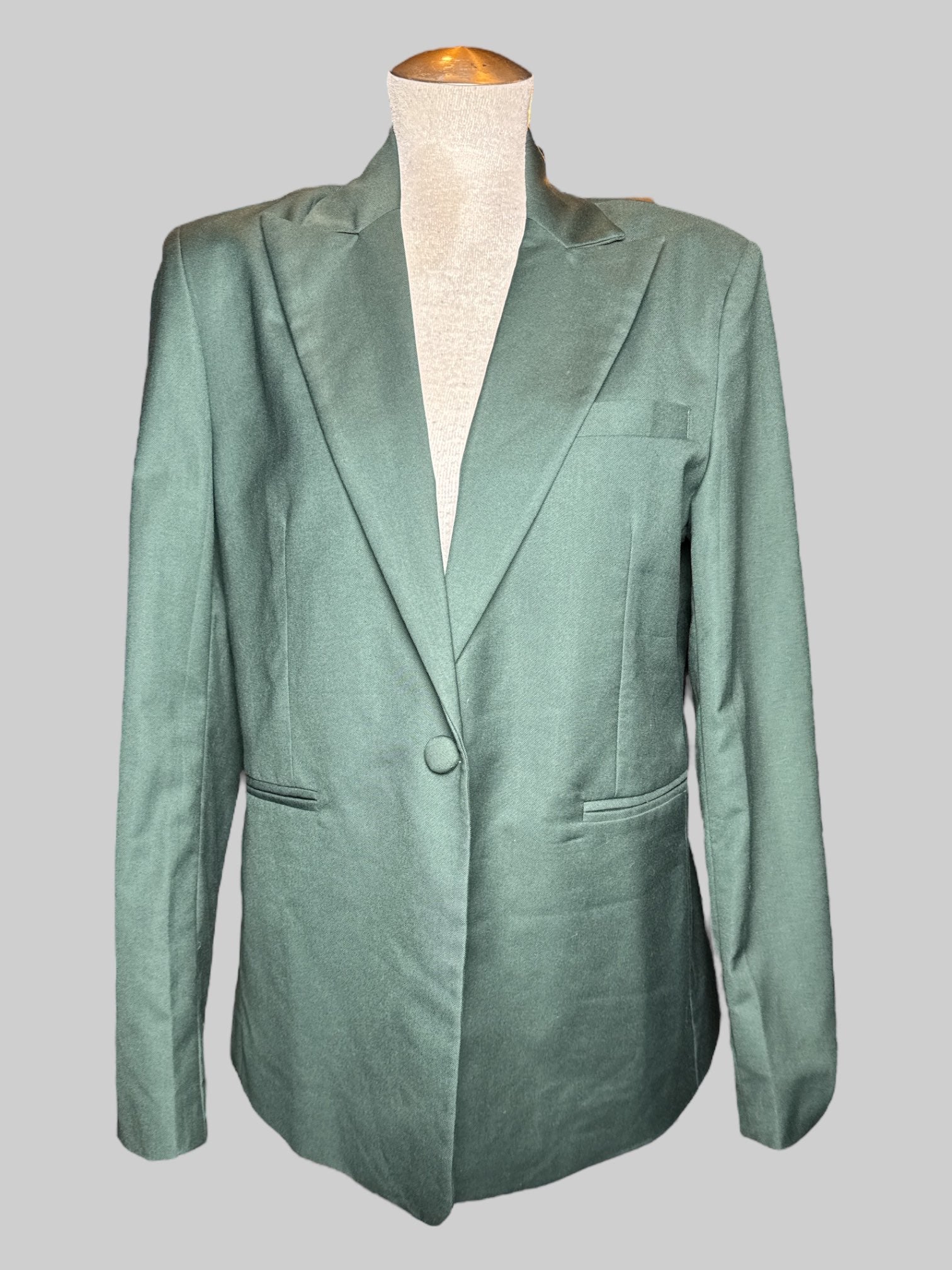 L dark green blazer