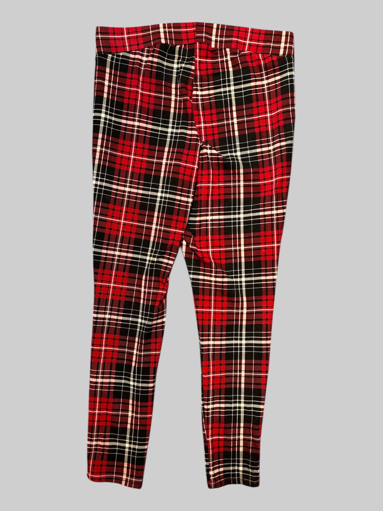 XL Torrid black, white, and red plaid leggings
