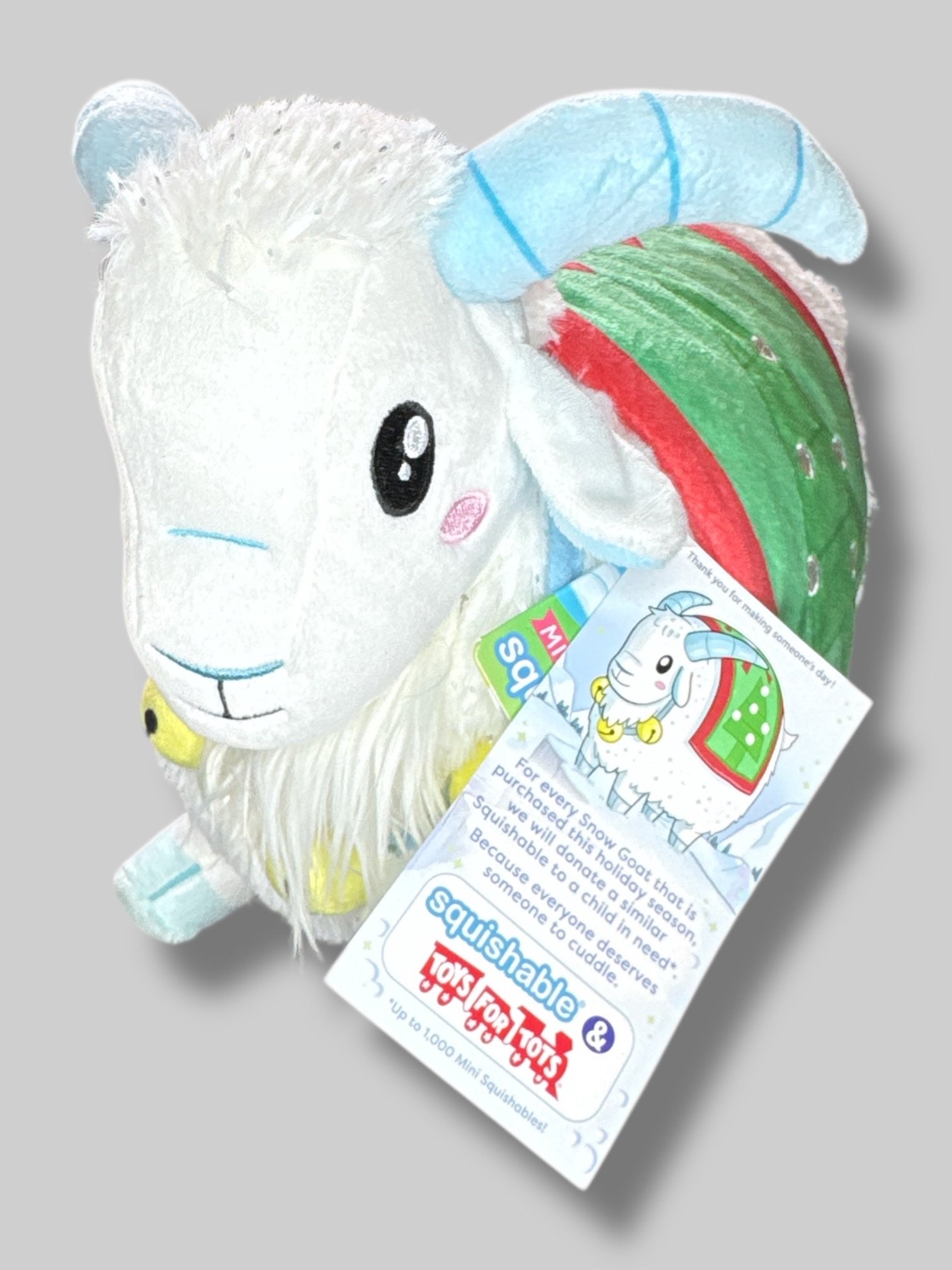 NWT Squishable 10” Snow Goat plush