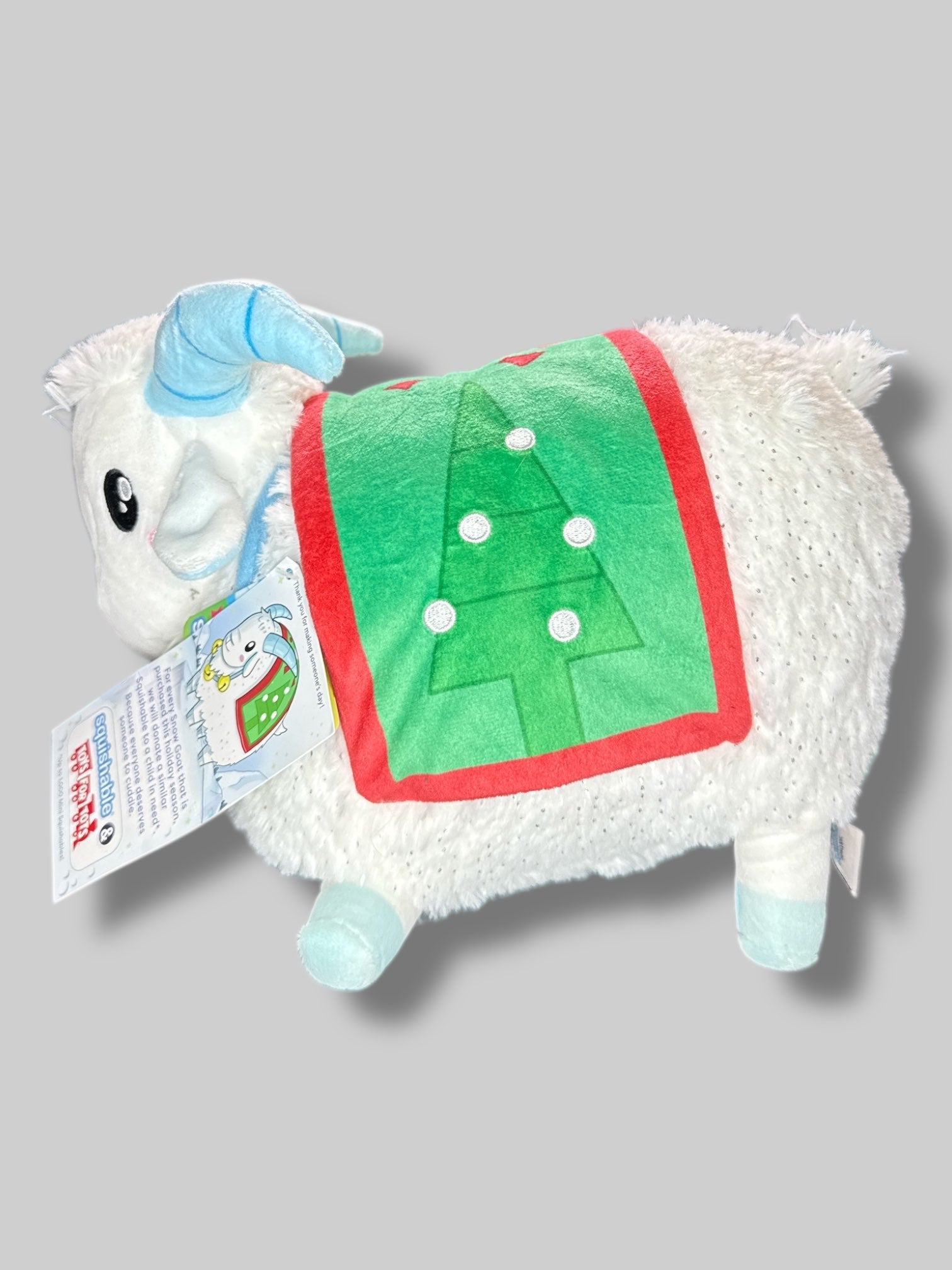 NWT Squishable 10” Snow Goat plush