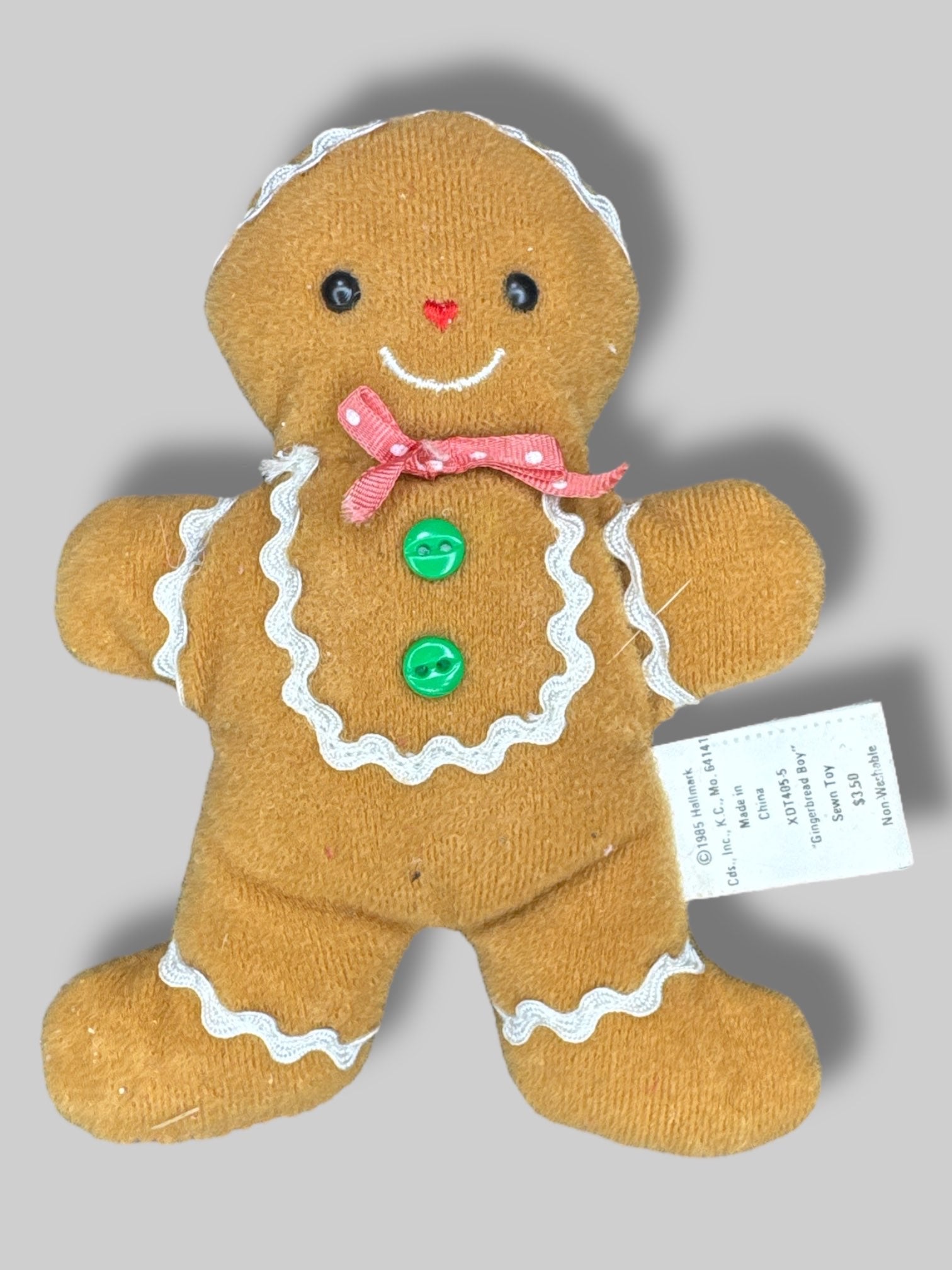 Vintage 70’s Hallmark 4.5” gingerbread man doll