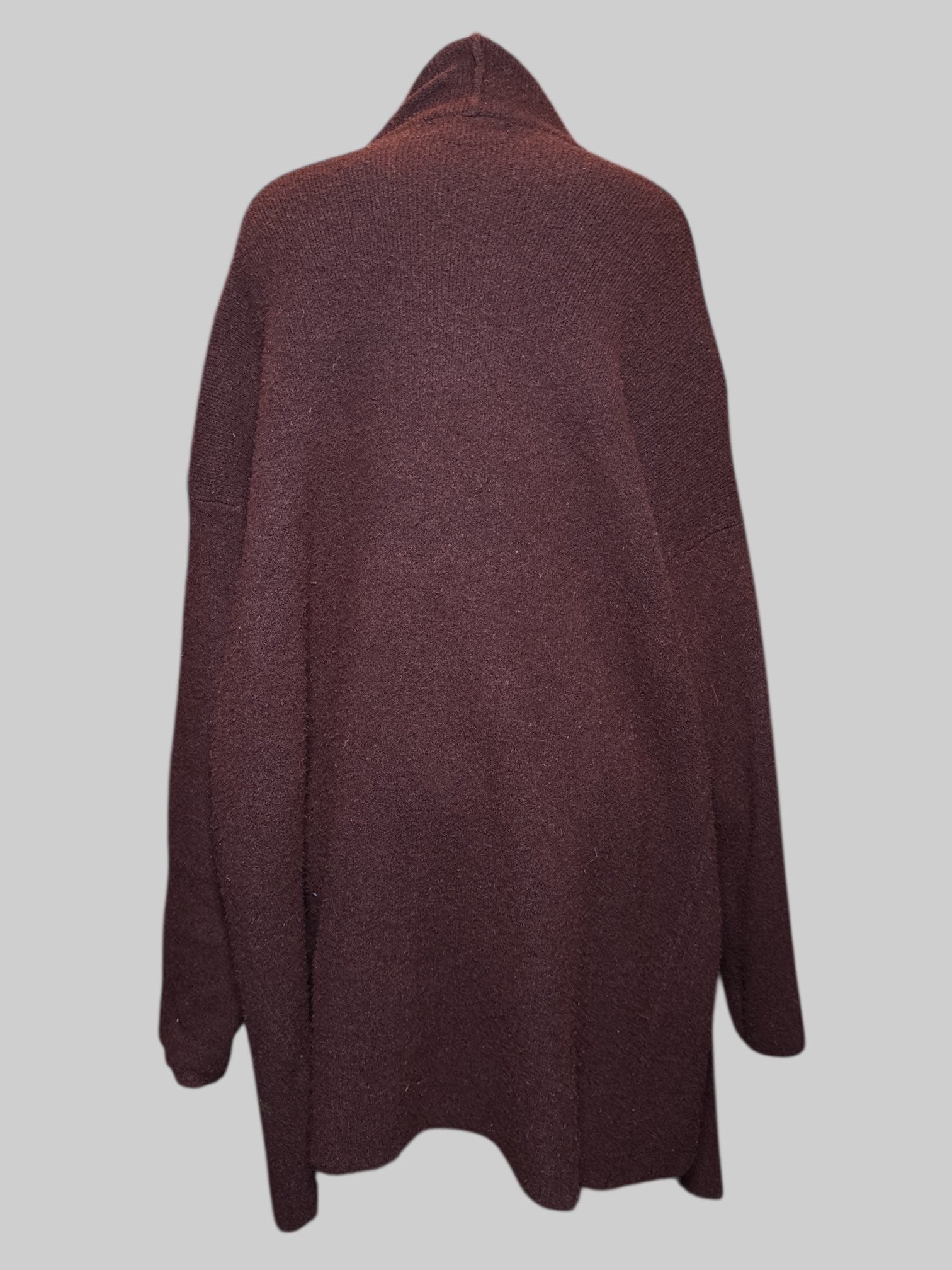 5X Forever 21 Plus maroon fuzzy knit cardigan