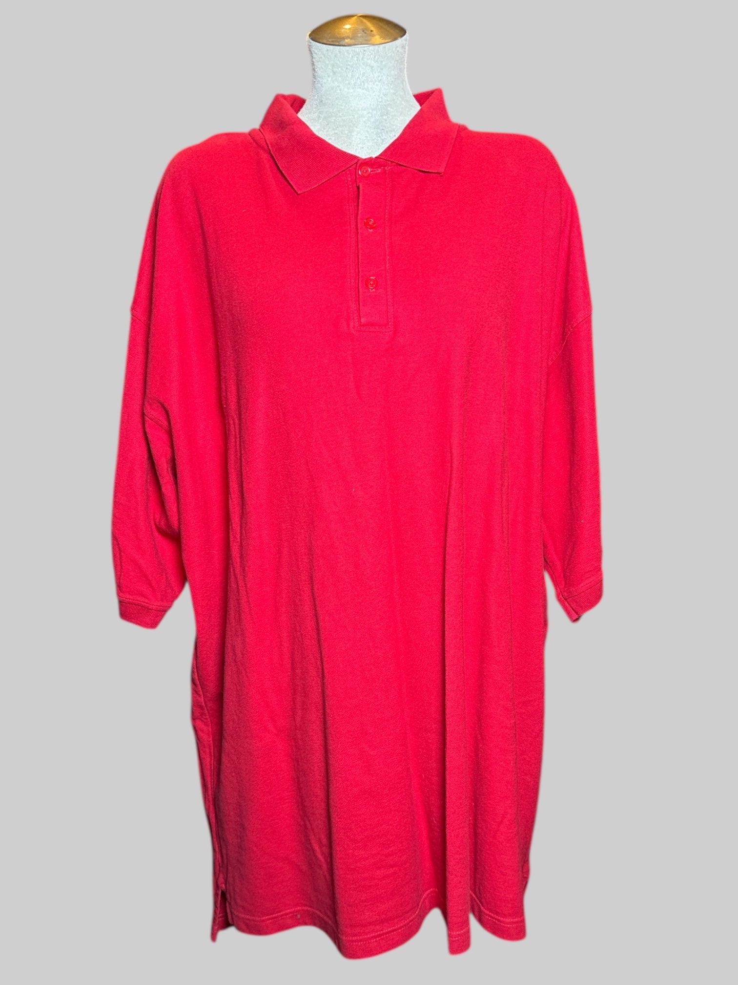 5X Ultra Club Collection red polo t shirt