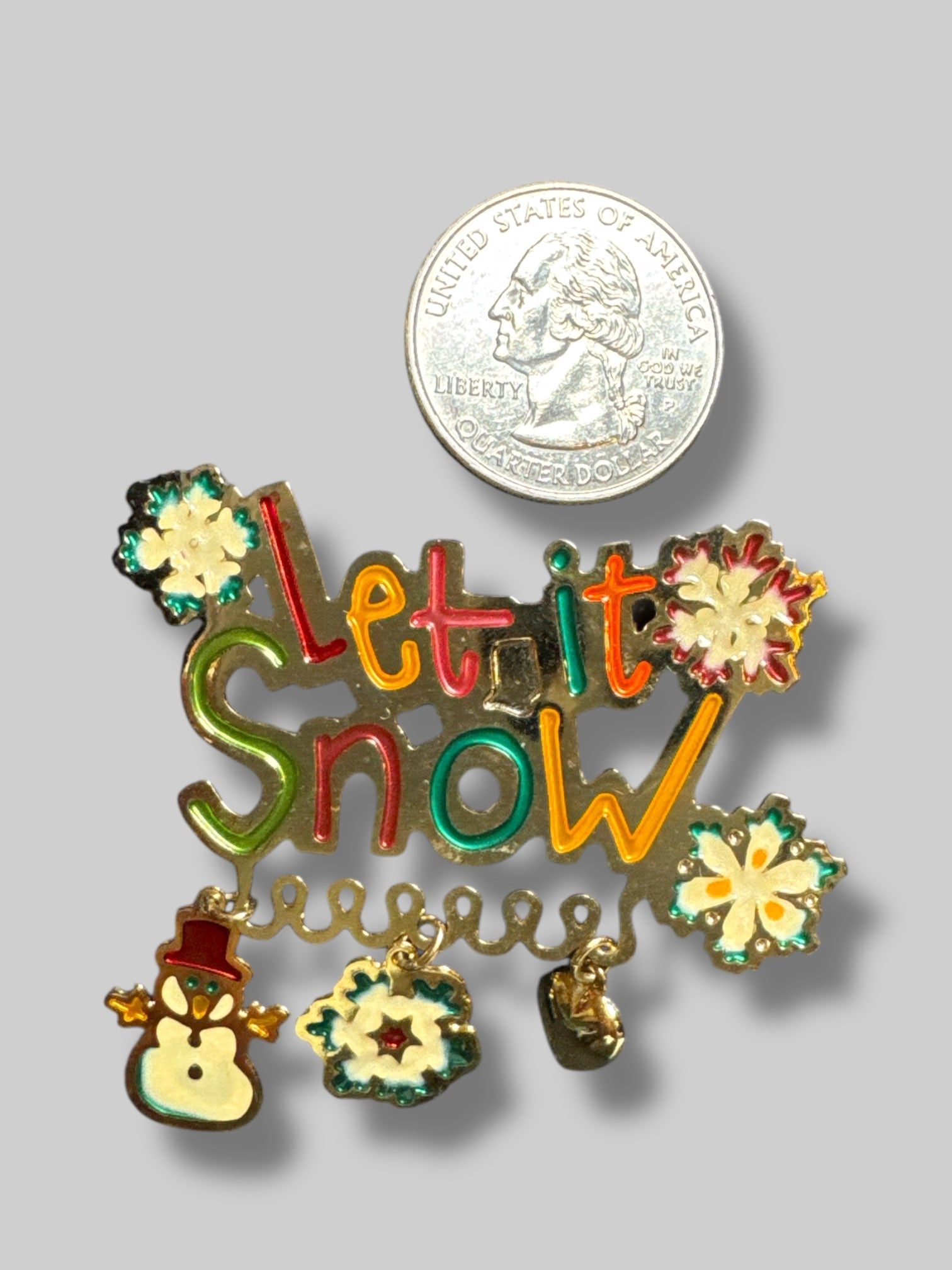 “Let it Snow” brooch