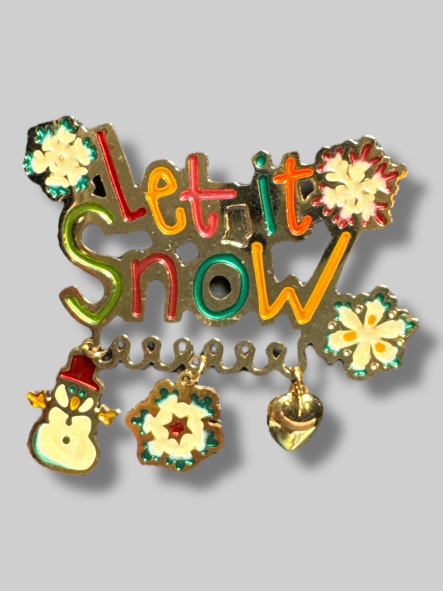 “Let it Snow” brooch