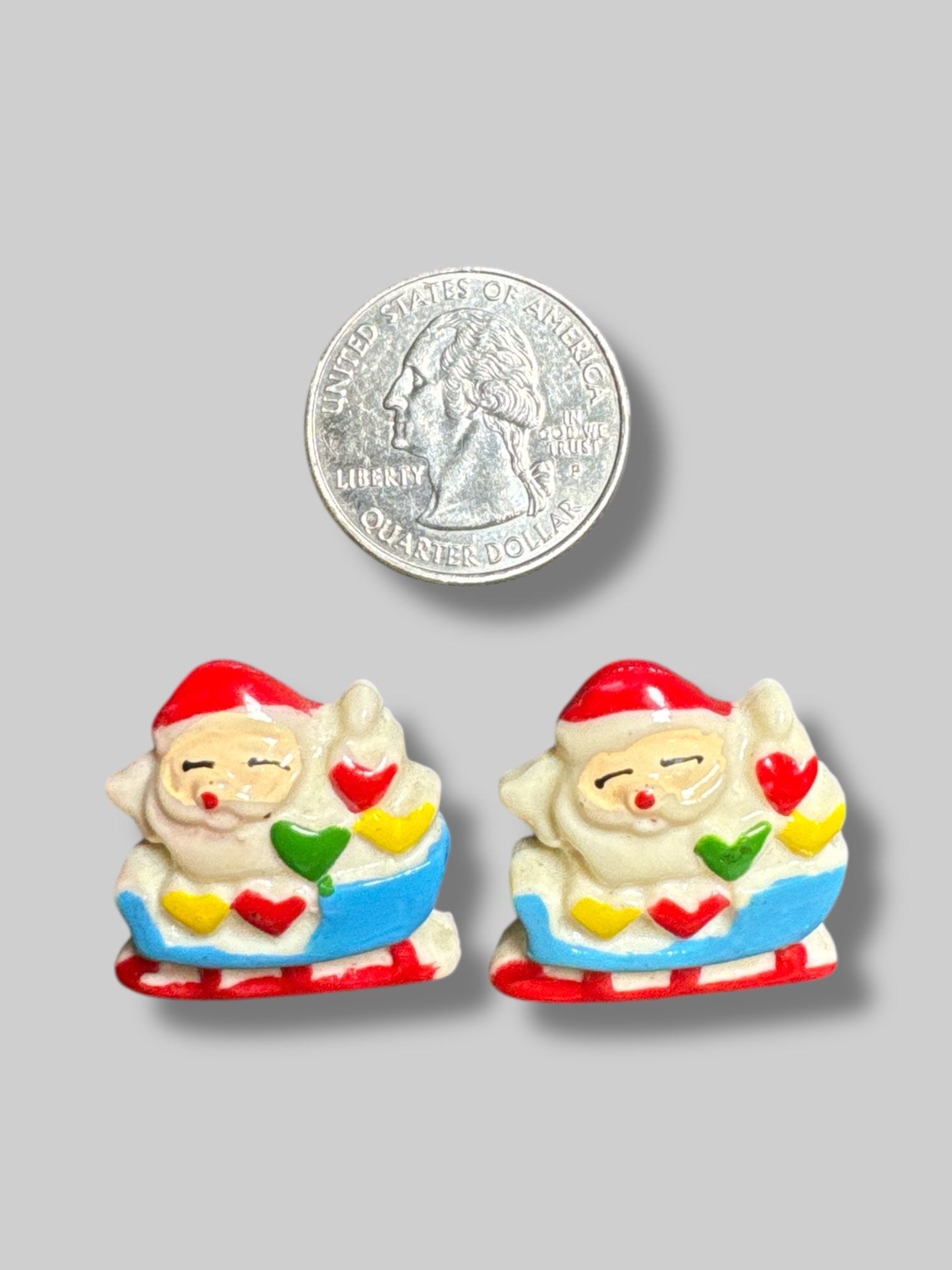Santa earrings