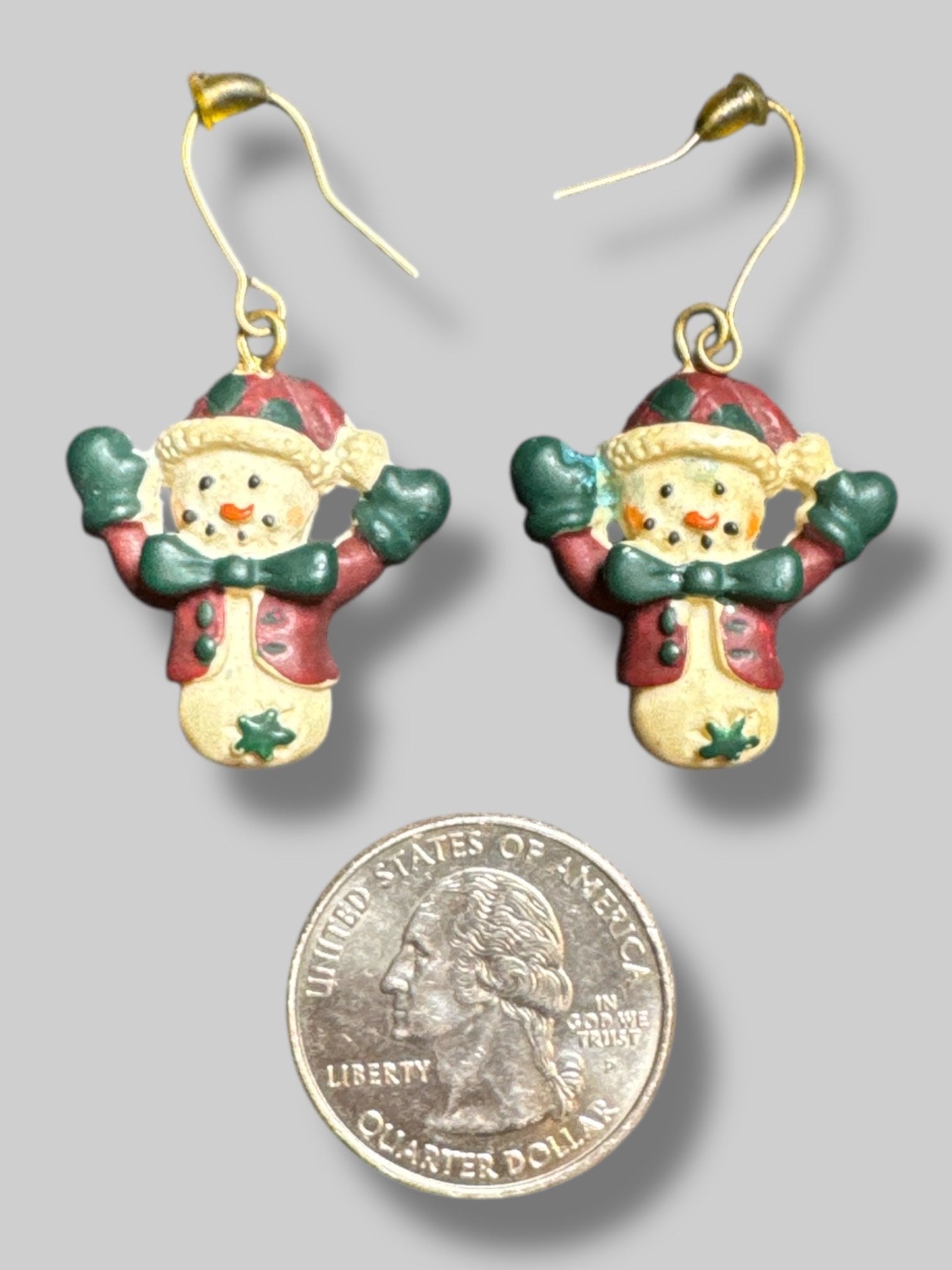 Snowman earrings