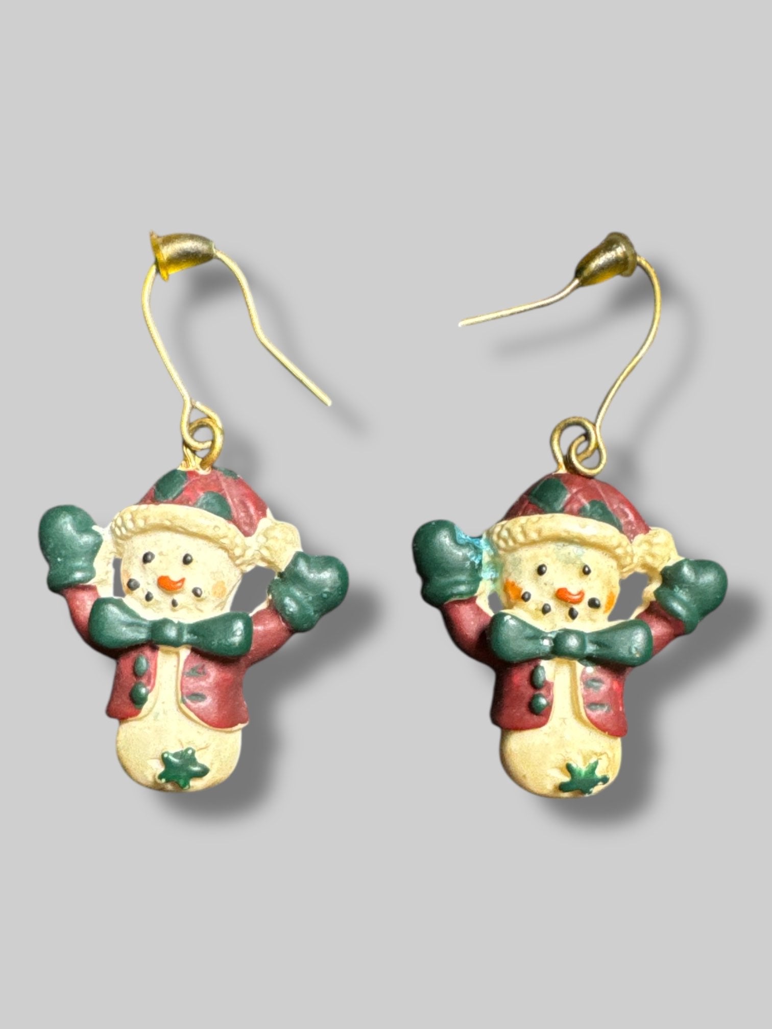 Snowman earrings