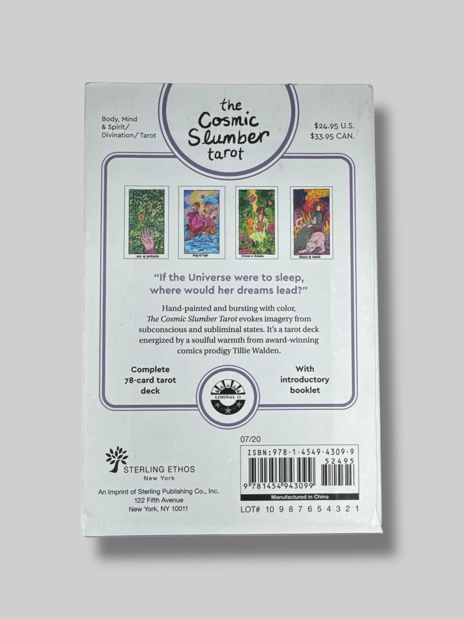 5” by 3” pre loved The Cosmic Slumber  Tarot set by tillie Walden