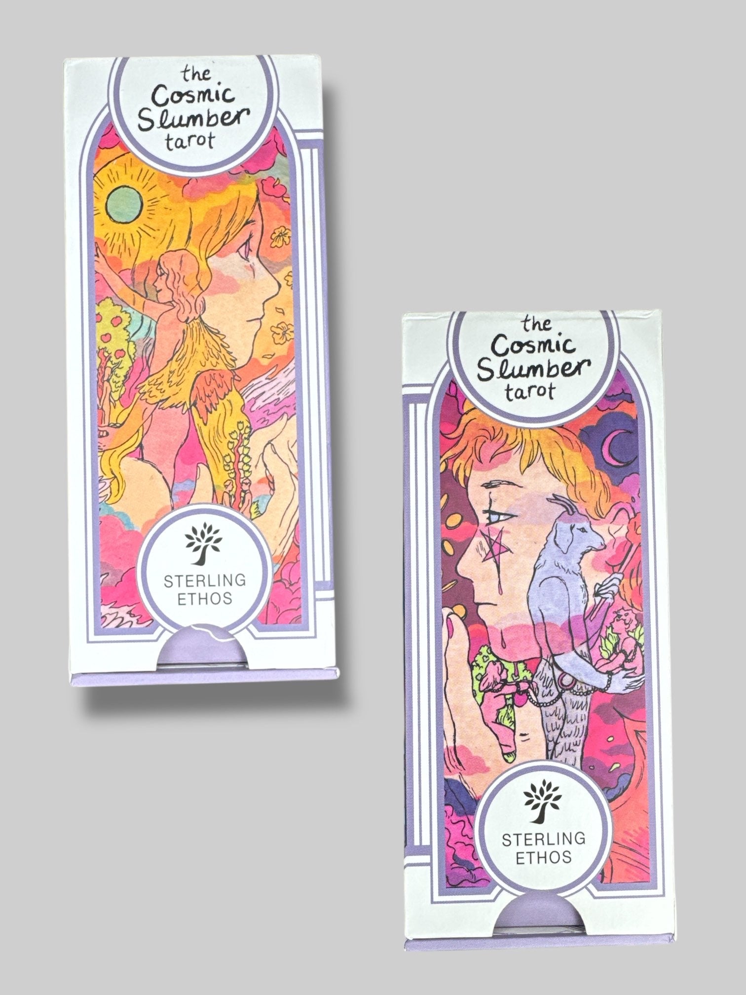 5” by 3” pre loved The Cosmic Slumber  Tarot set by tillie Walden