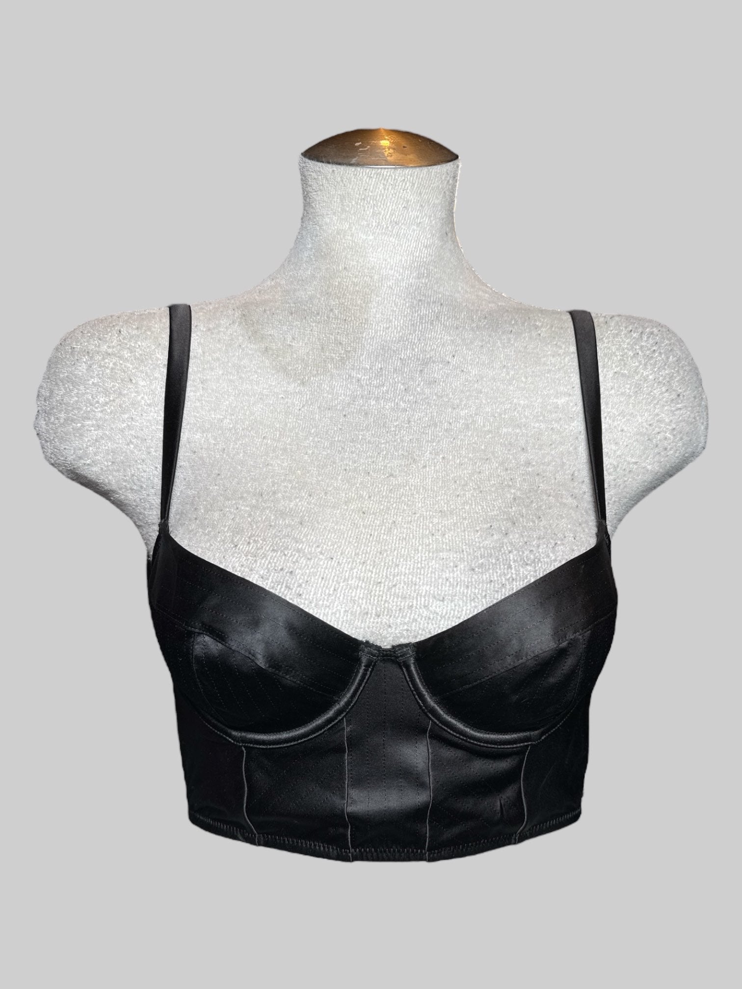 XS Aerie black bustier bra size 32B with clasped back