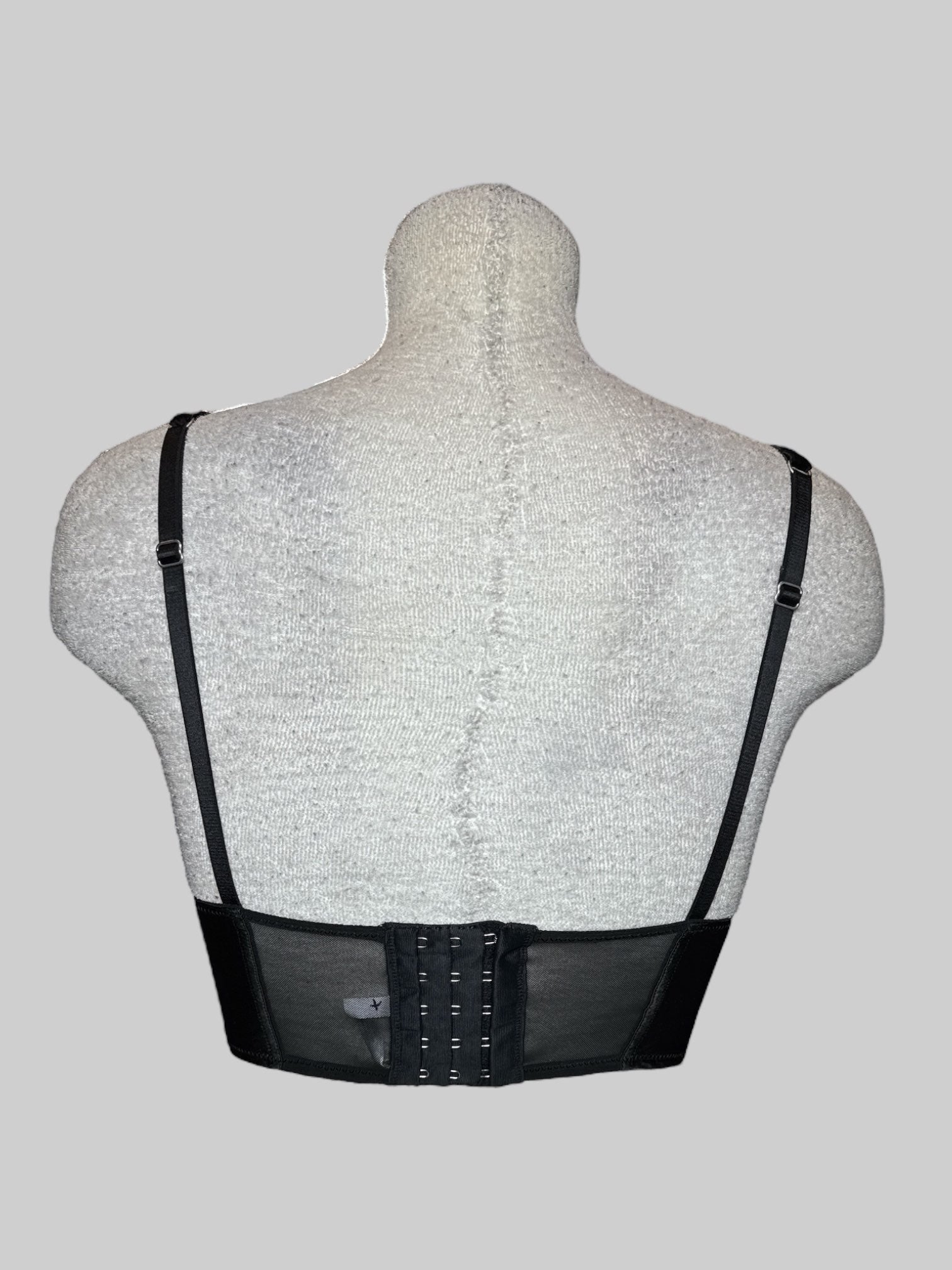 XS Aerie black bustier bra size 32B with clasped back