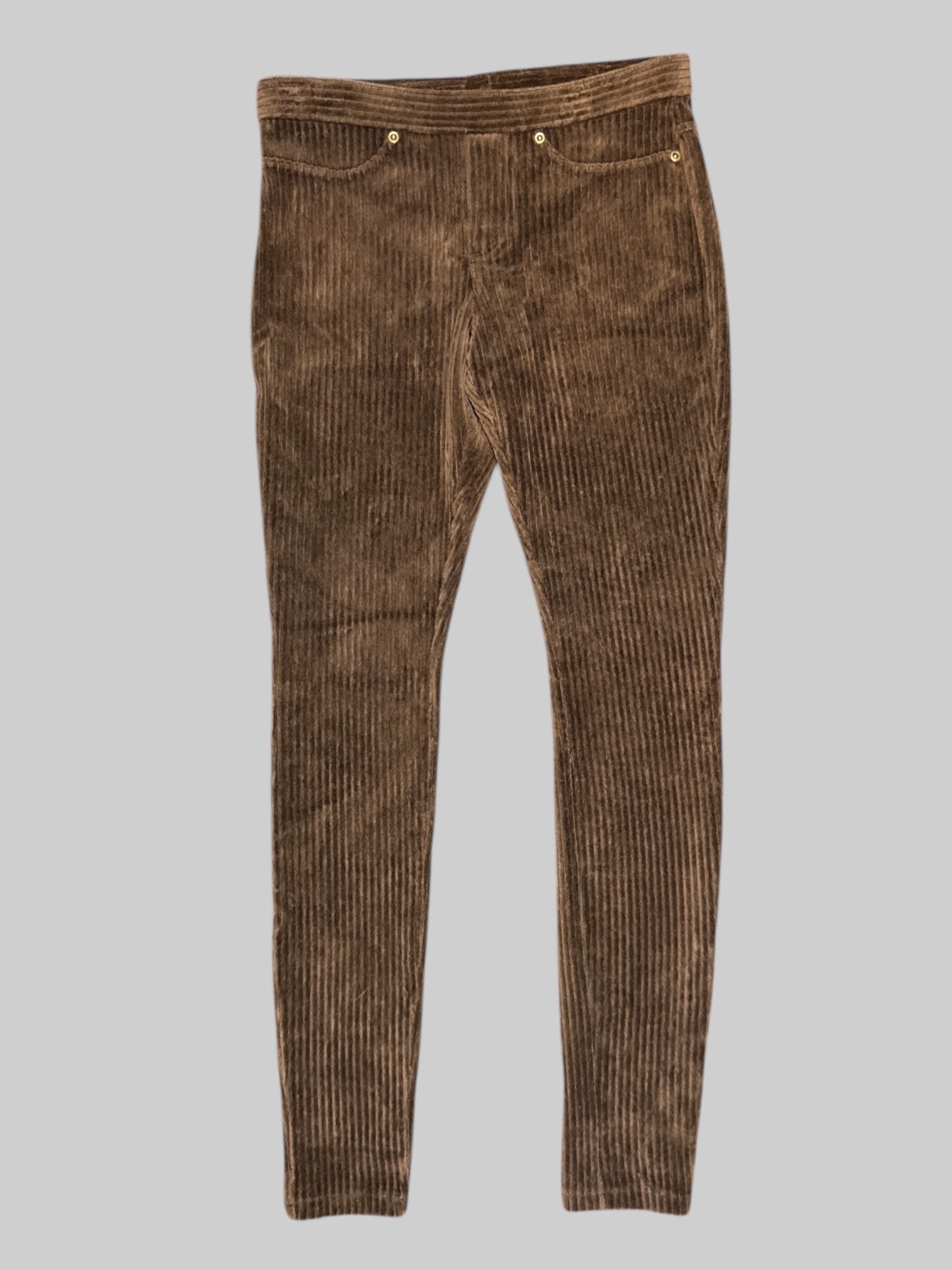 S Hue brown corduroy leggings