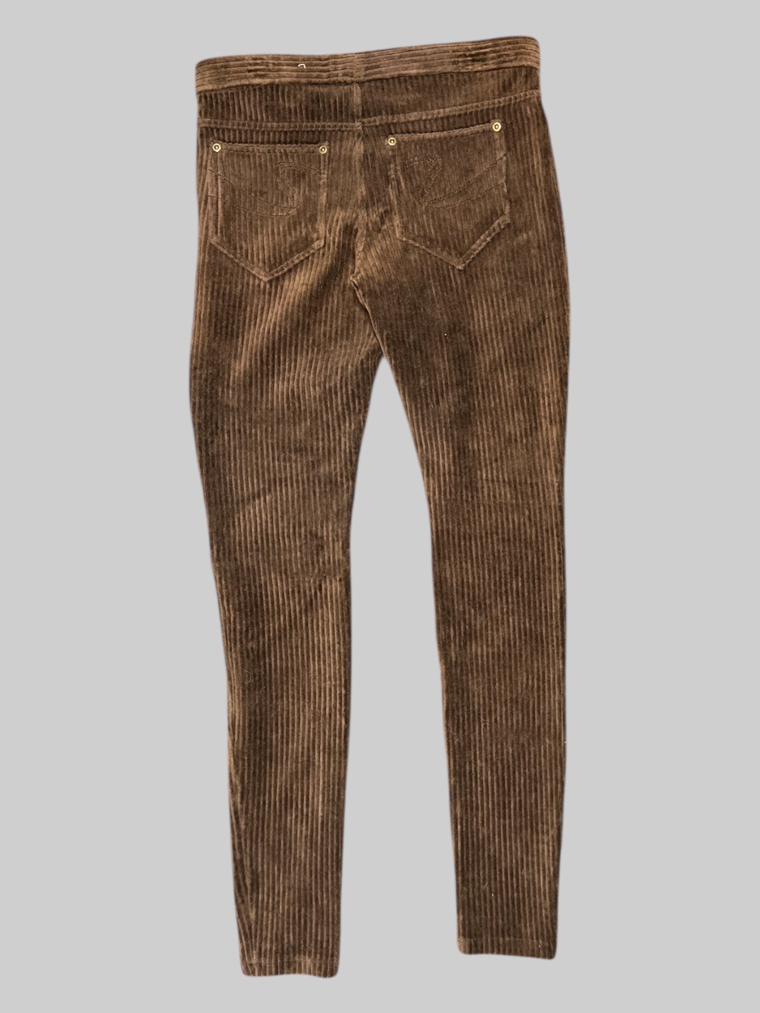 S Hue brown corduroy leggings
