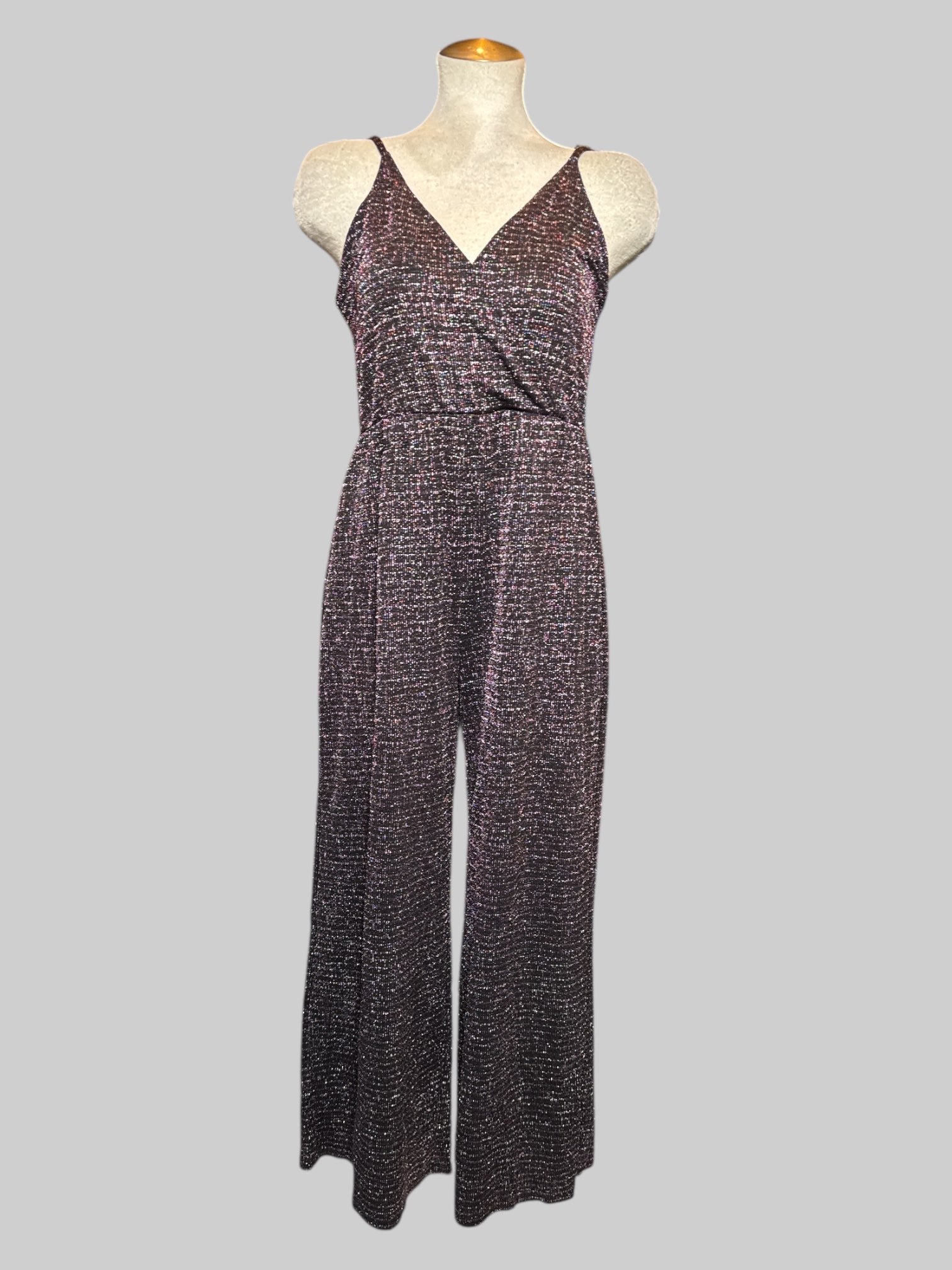 XL Wild Fable black jumpsuit with multicolor metallics