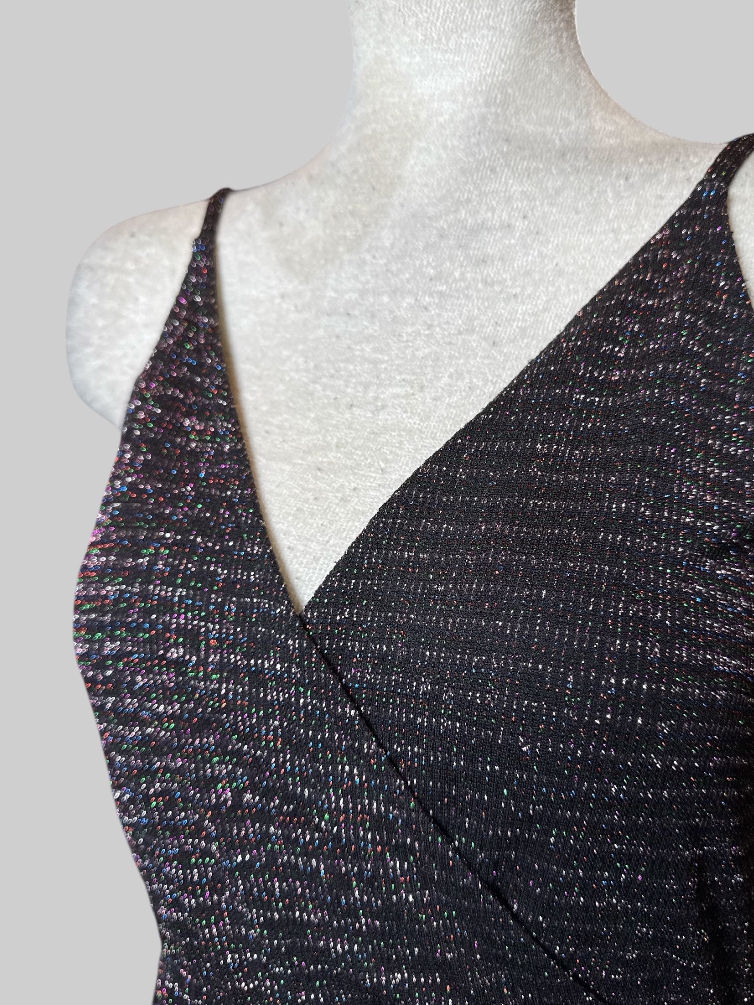 XL Wild Fable black jumpsuit with multicolor metallics