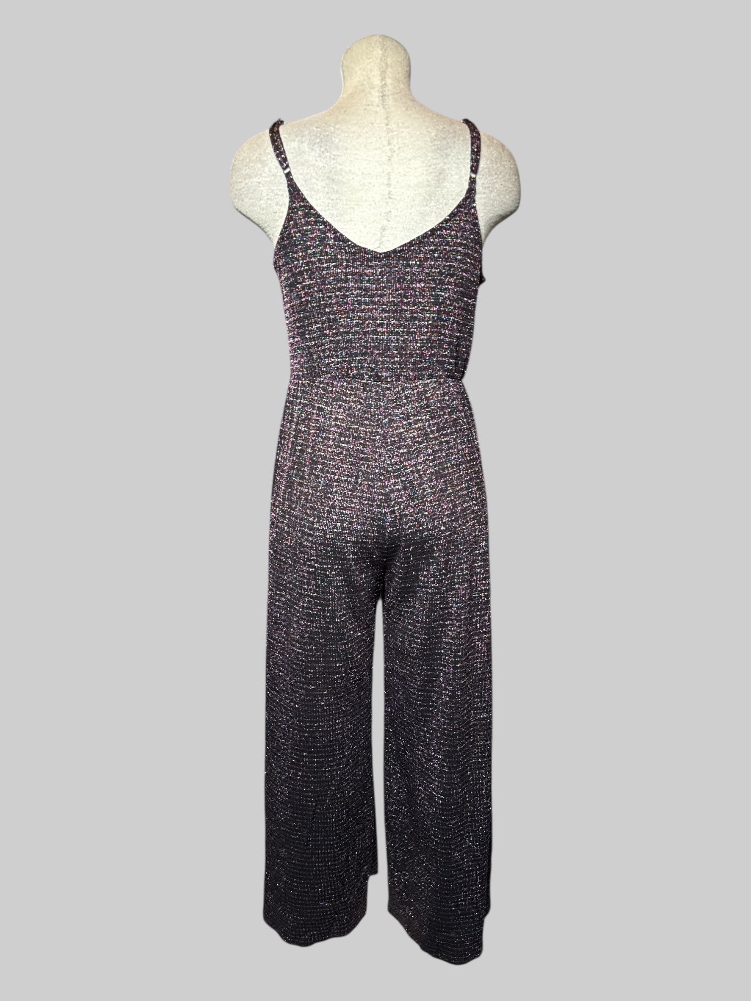 XL Wild Fable black jumpsuit with multicolor metallics