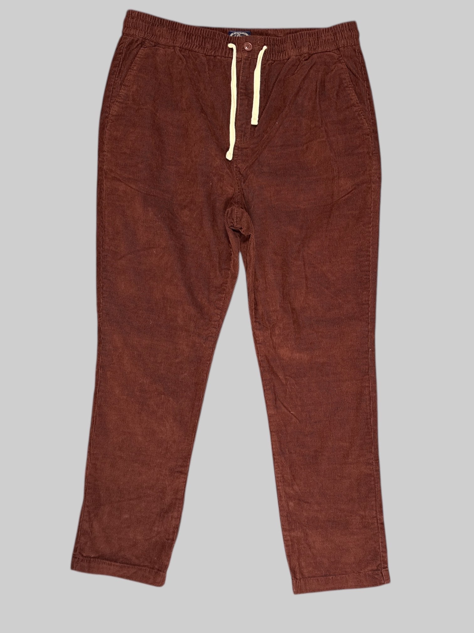 0X J. Crew NWT brown corduroy pants with elastic waistband and drawstring