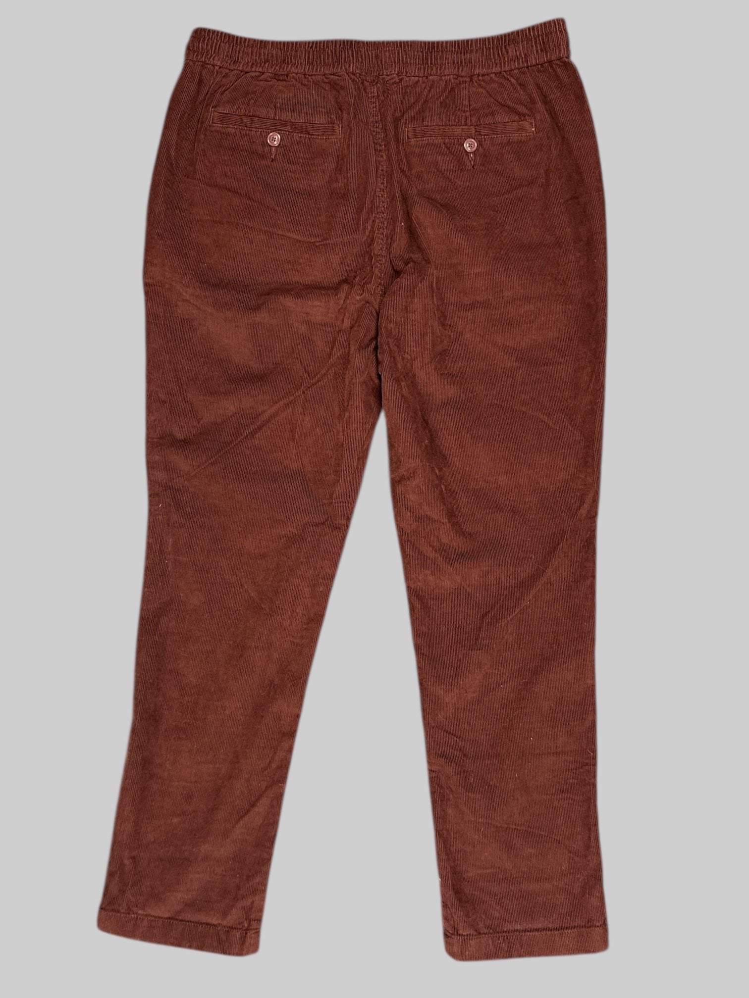 0X J. Crew NWT brown corduroy pants with elastic waistband and drawstring