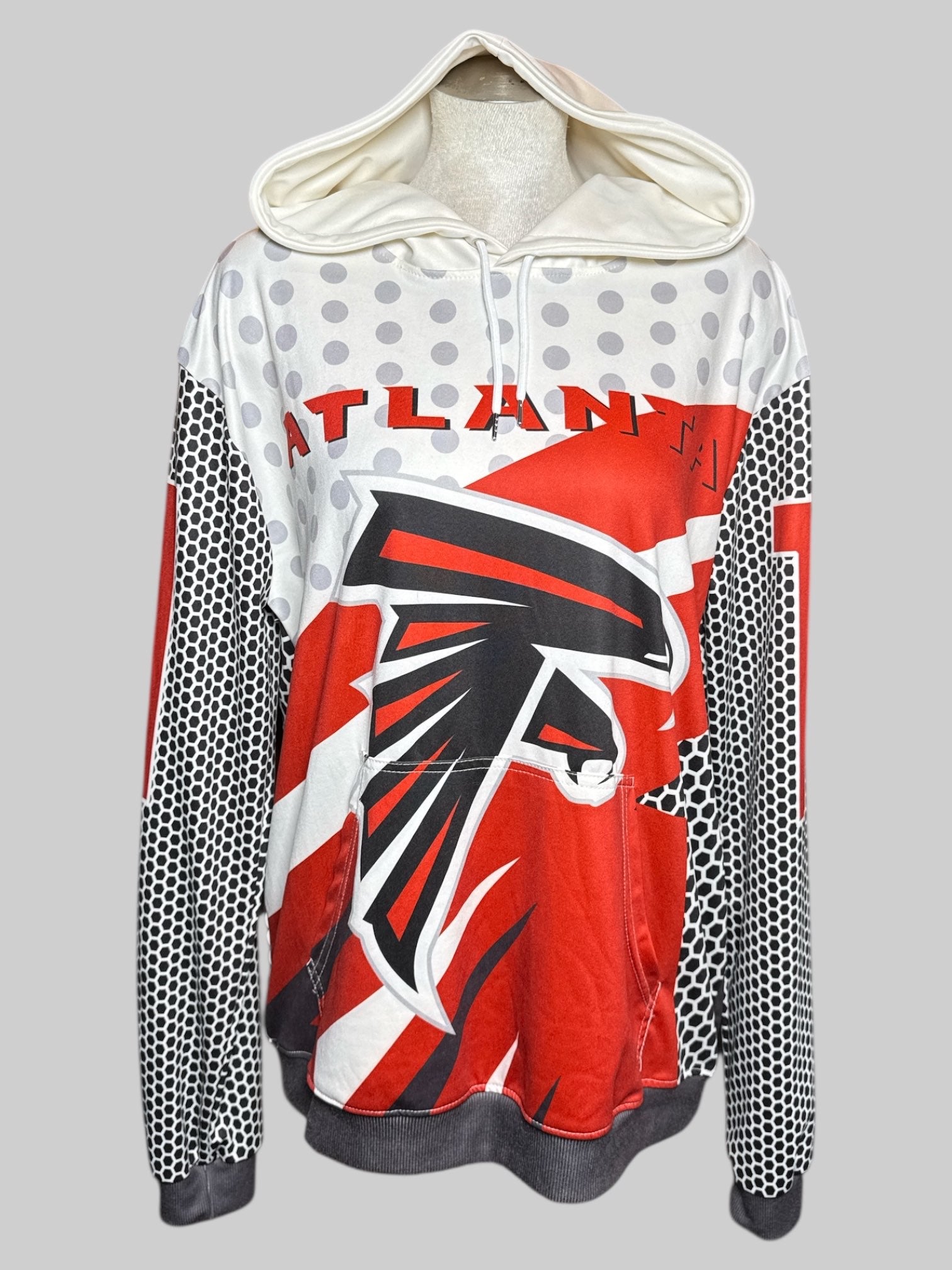 3X Atlanta Falcons hoodie with front pocket