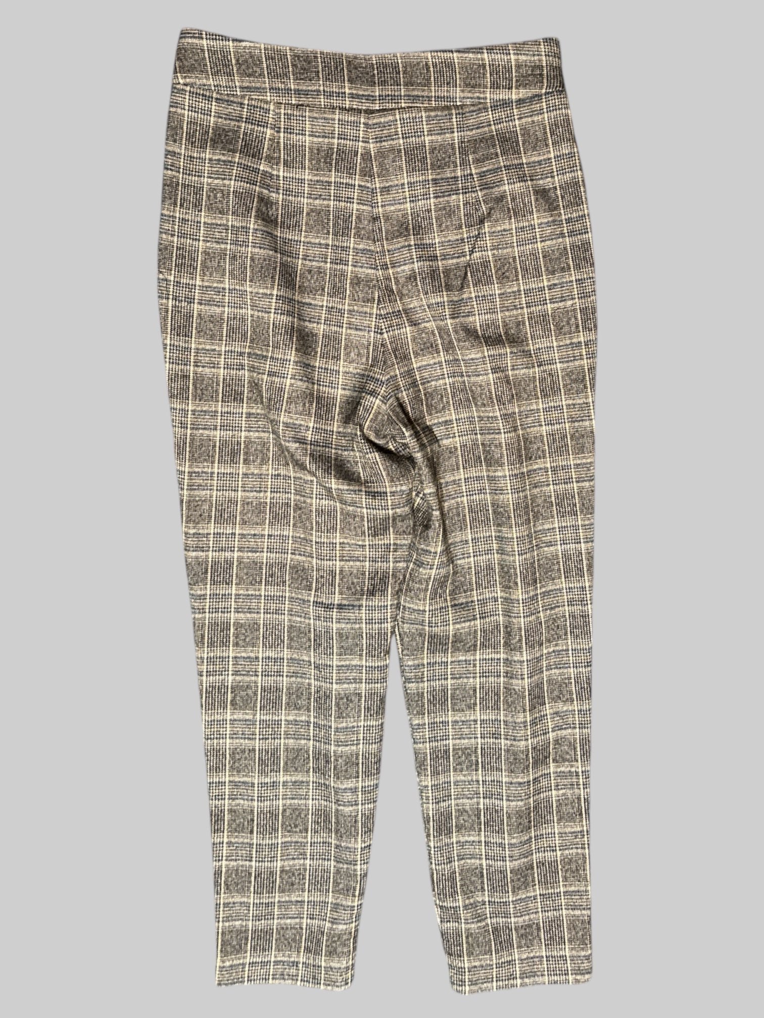 M Midinette black, blue, white, and brown plaid pants
