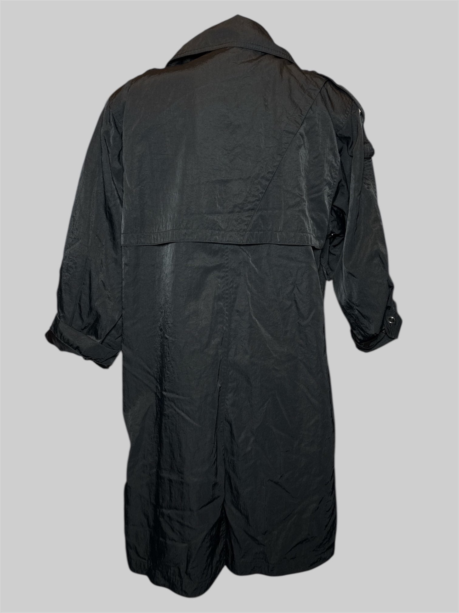 XL Amanda Smith Petites  vintage black double breasted coat with shoulder pads