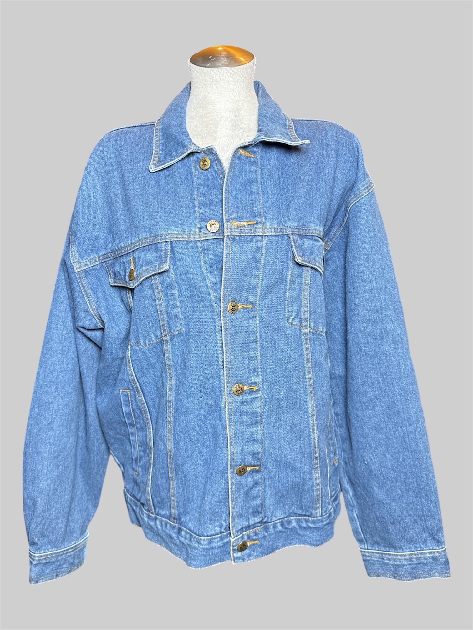 1X First Choice vintage denim jacket with beautiful printed tiger