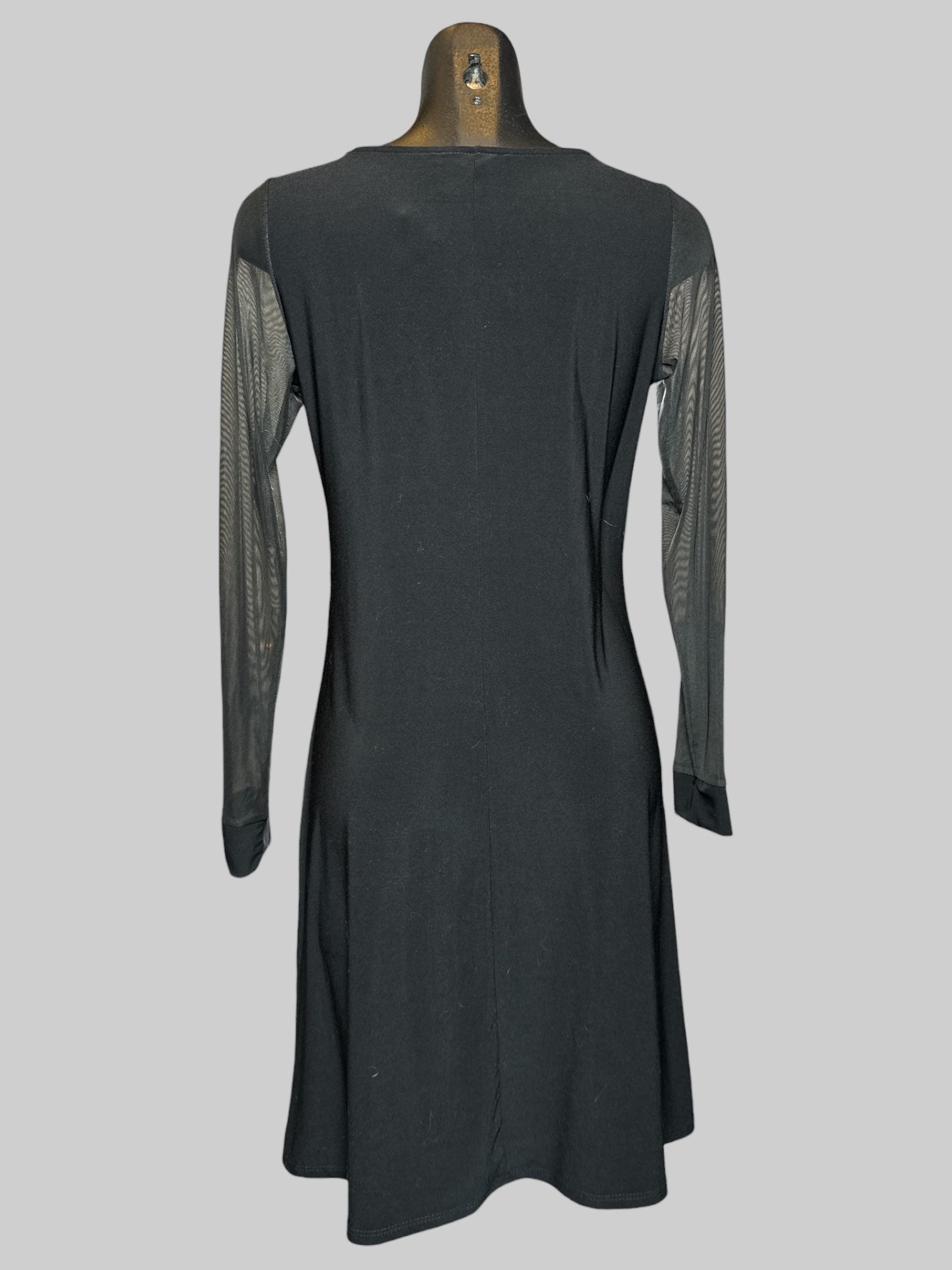 M Annalee + Hope black dress with mesh long sleeves – Witch Bitch Thrift